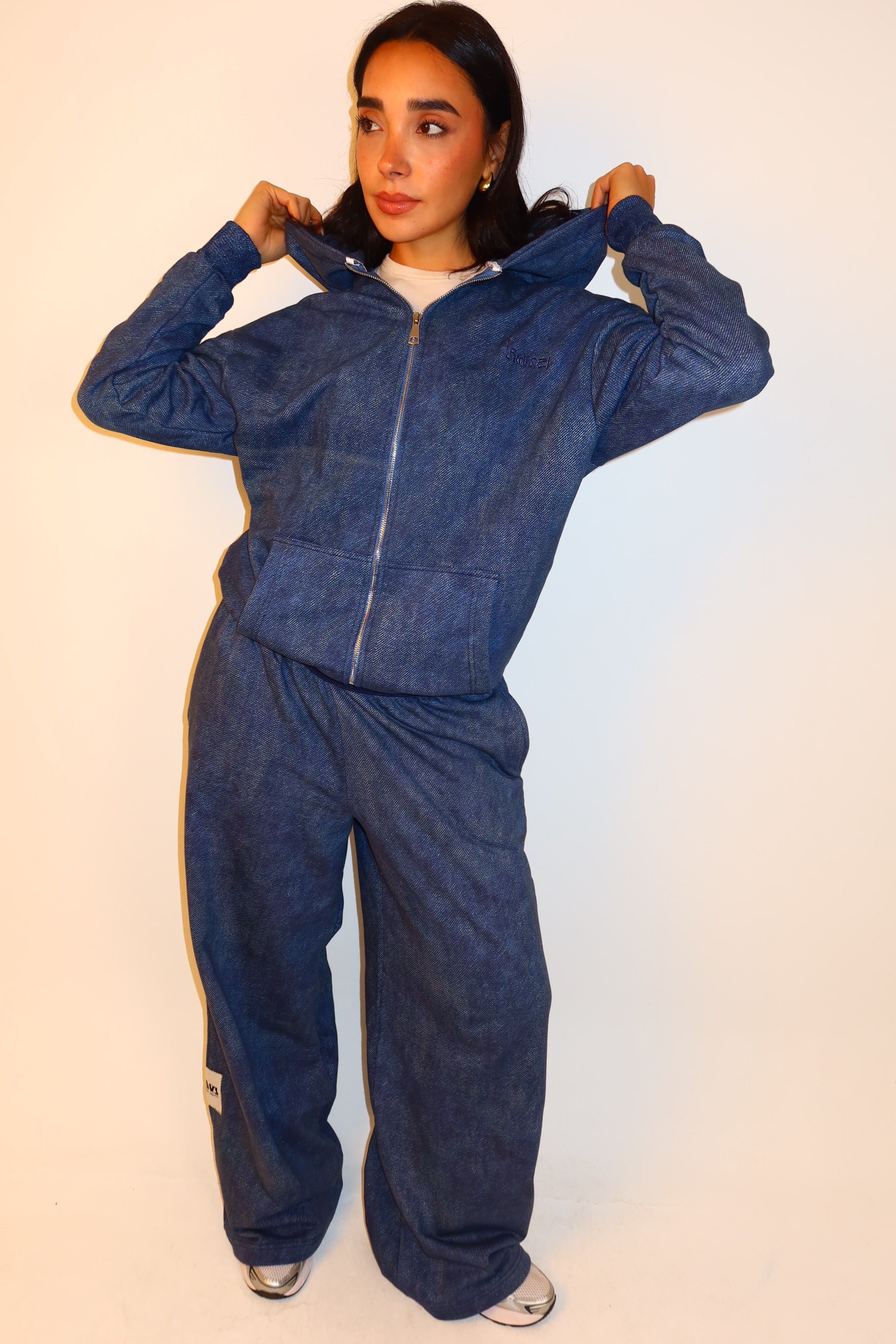 Oversized Zip Up Jacket Ash