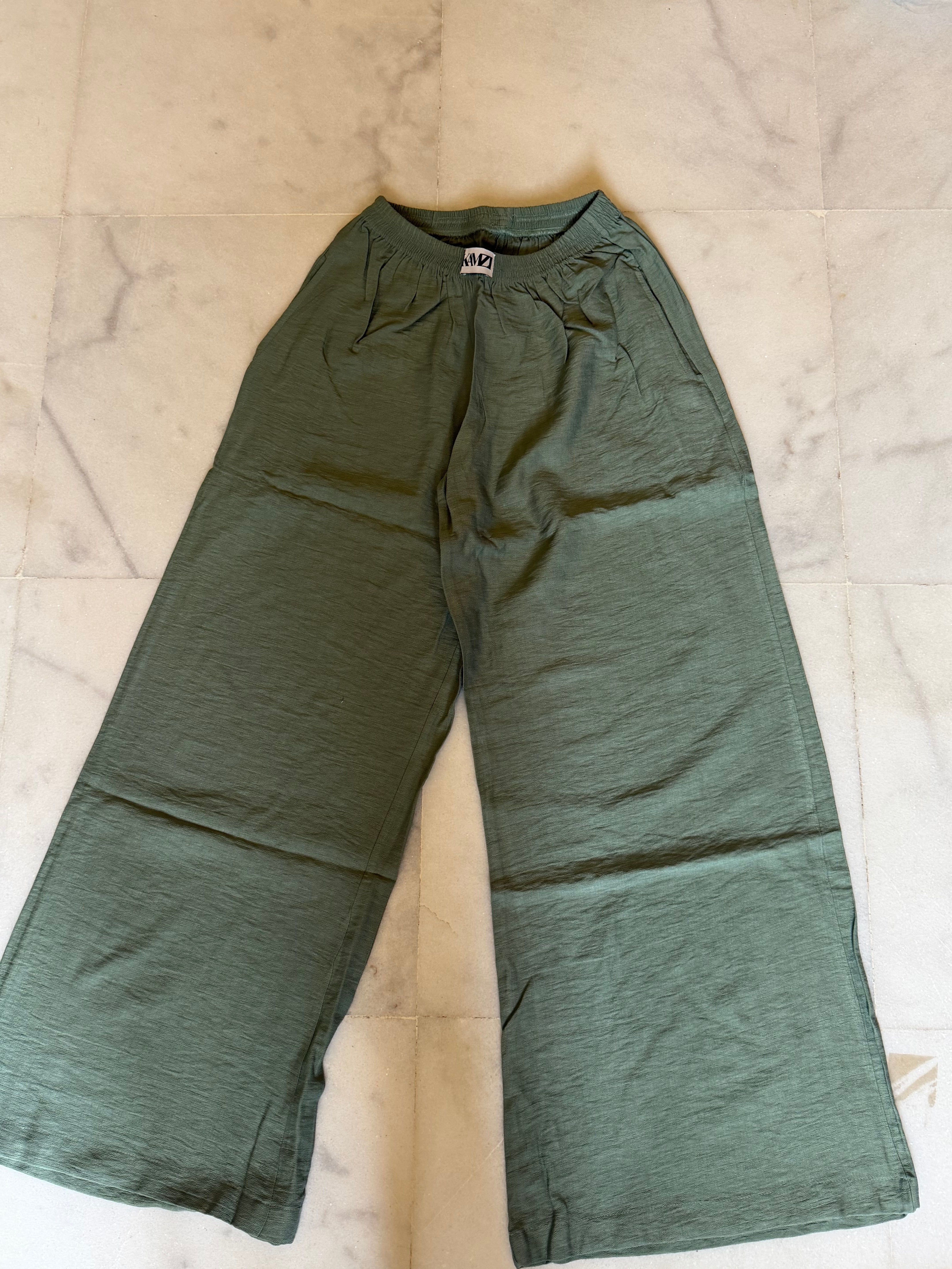 Linen Pants In Olive
