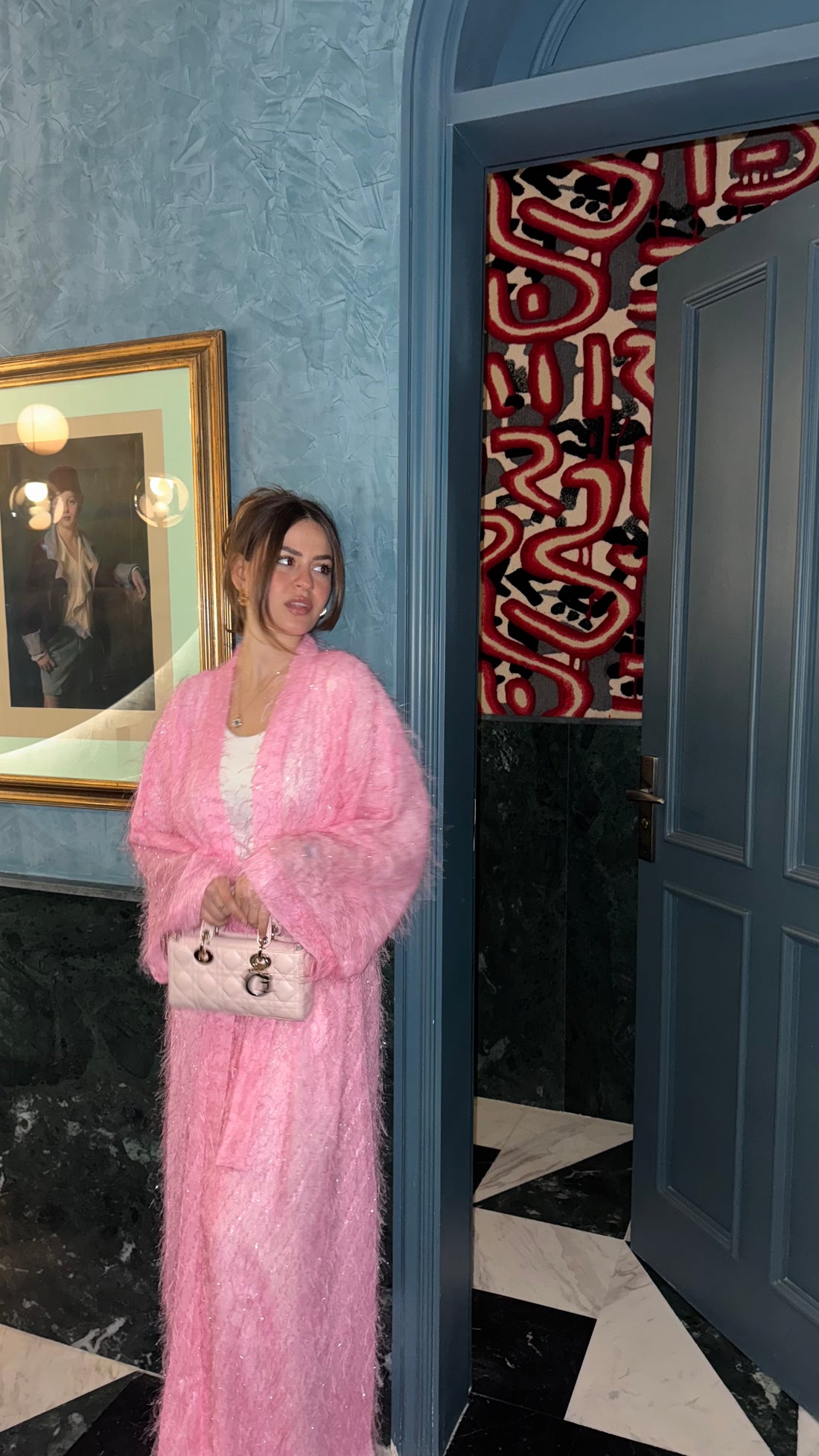 Baby pink furr