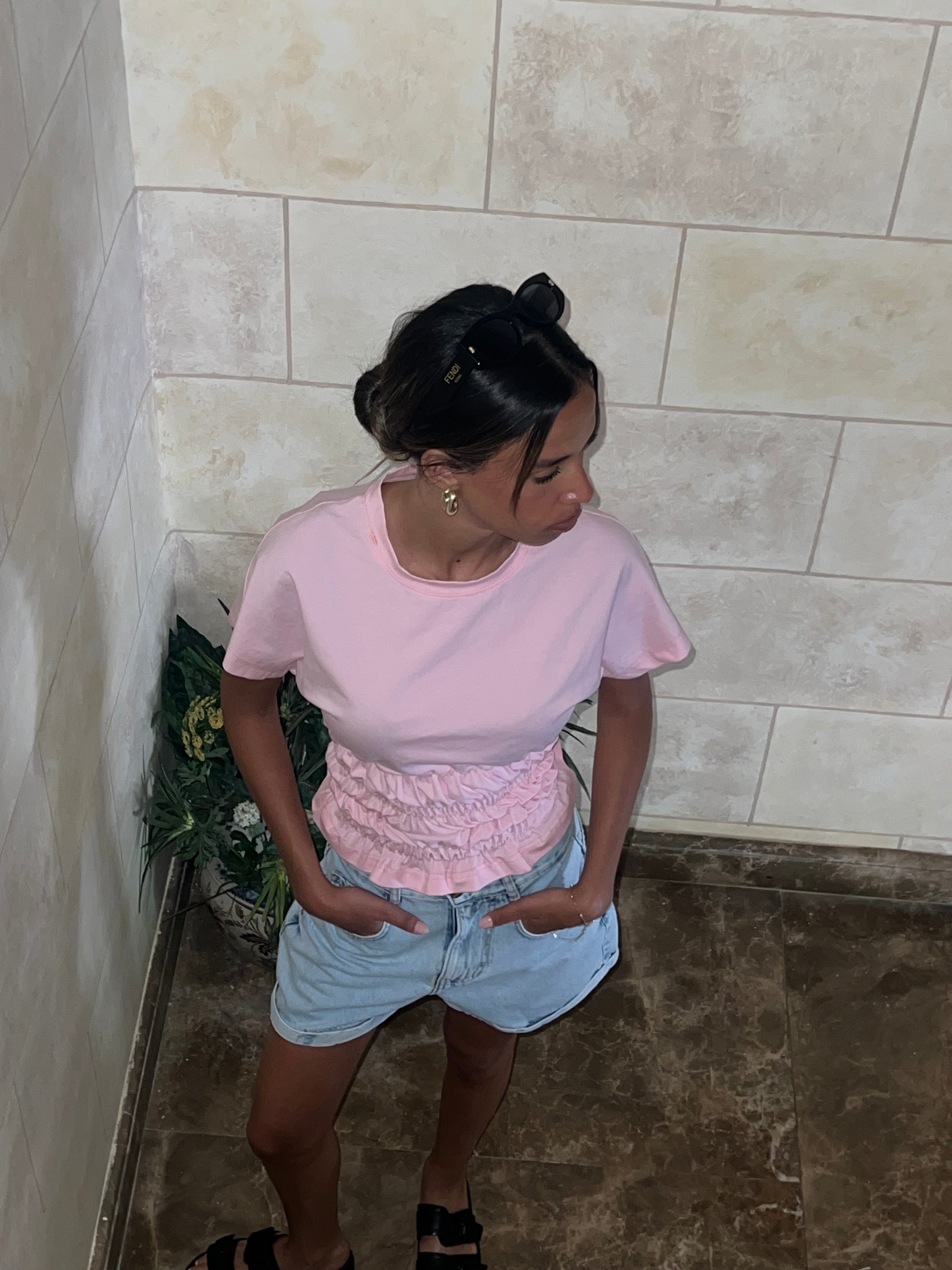 Shirred Waist Top