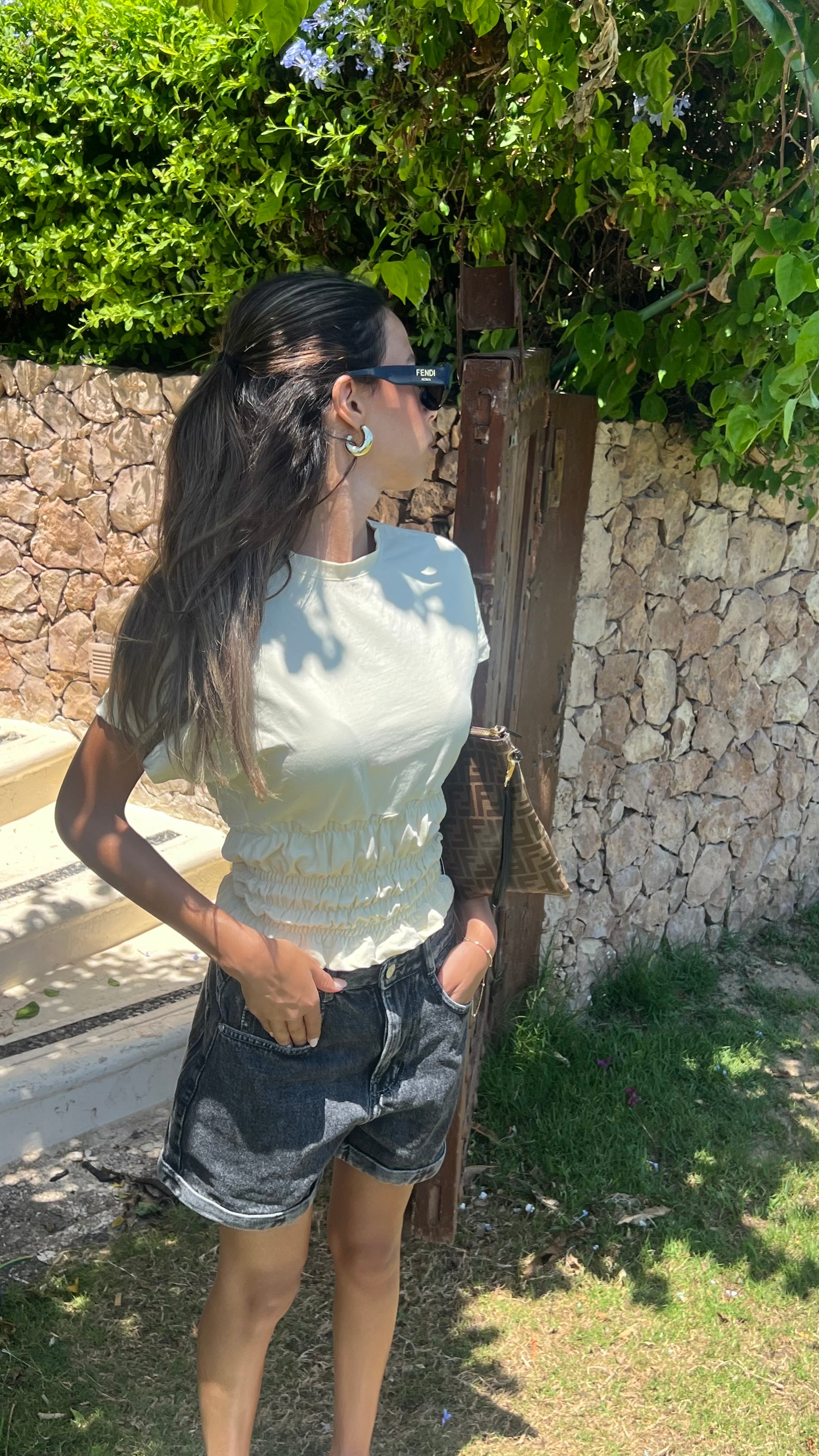 Shirred Waist Top