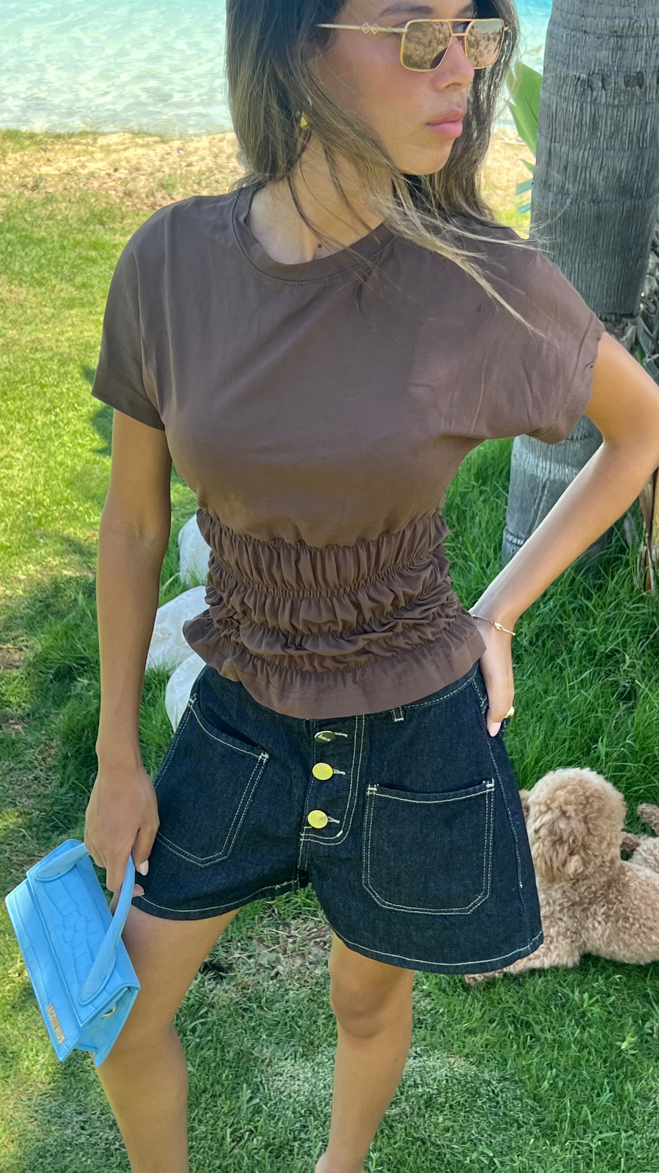 Shirred Waist Top