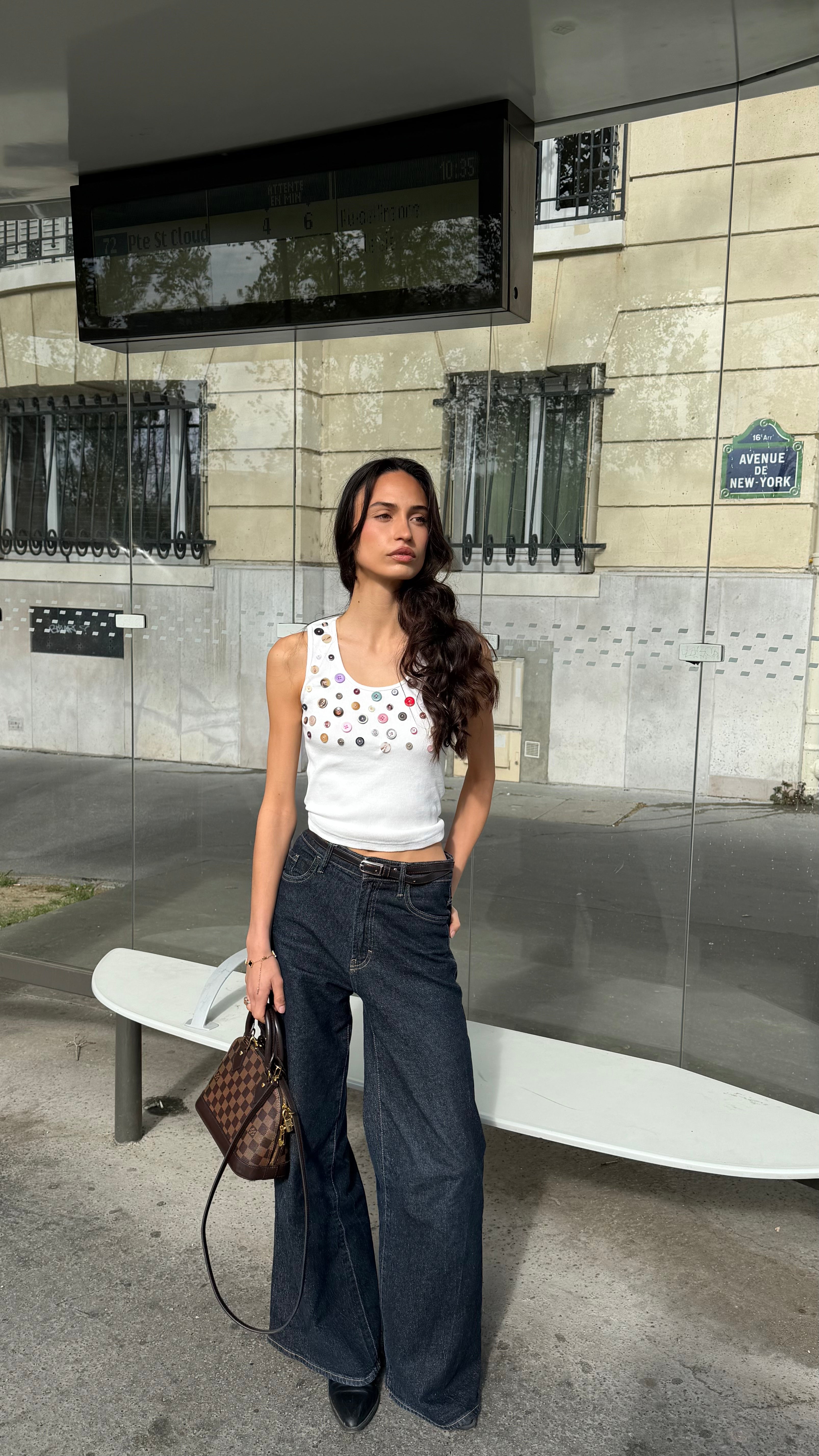 Button Embellished Top