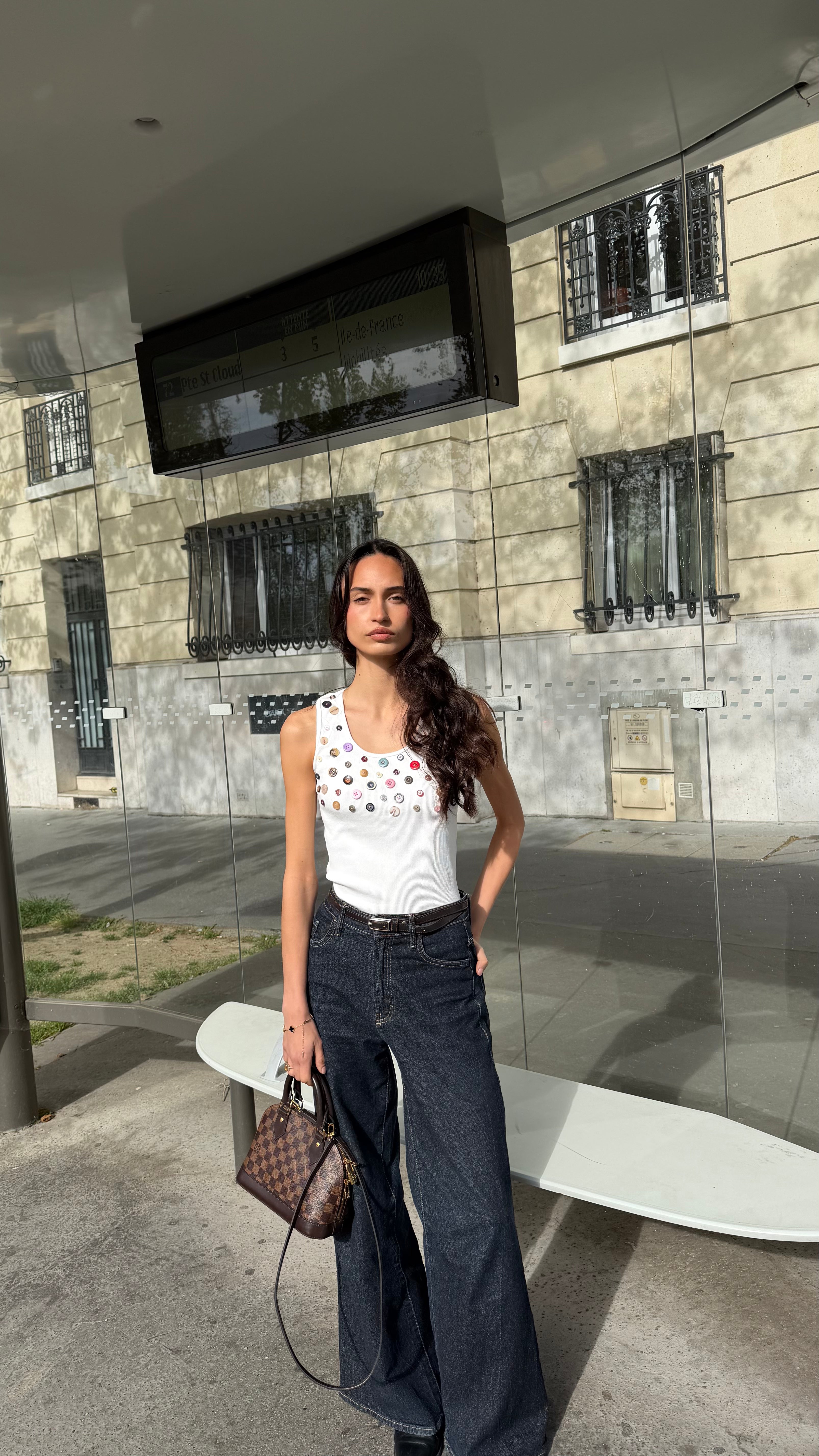 Button Embellished Top