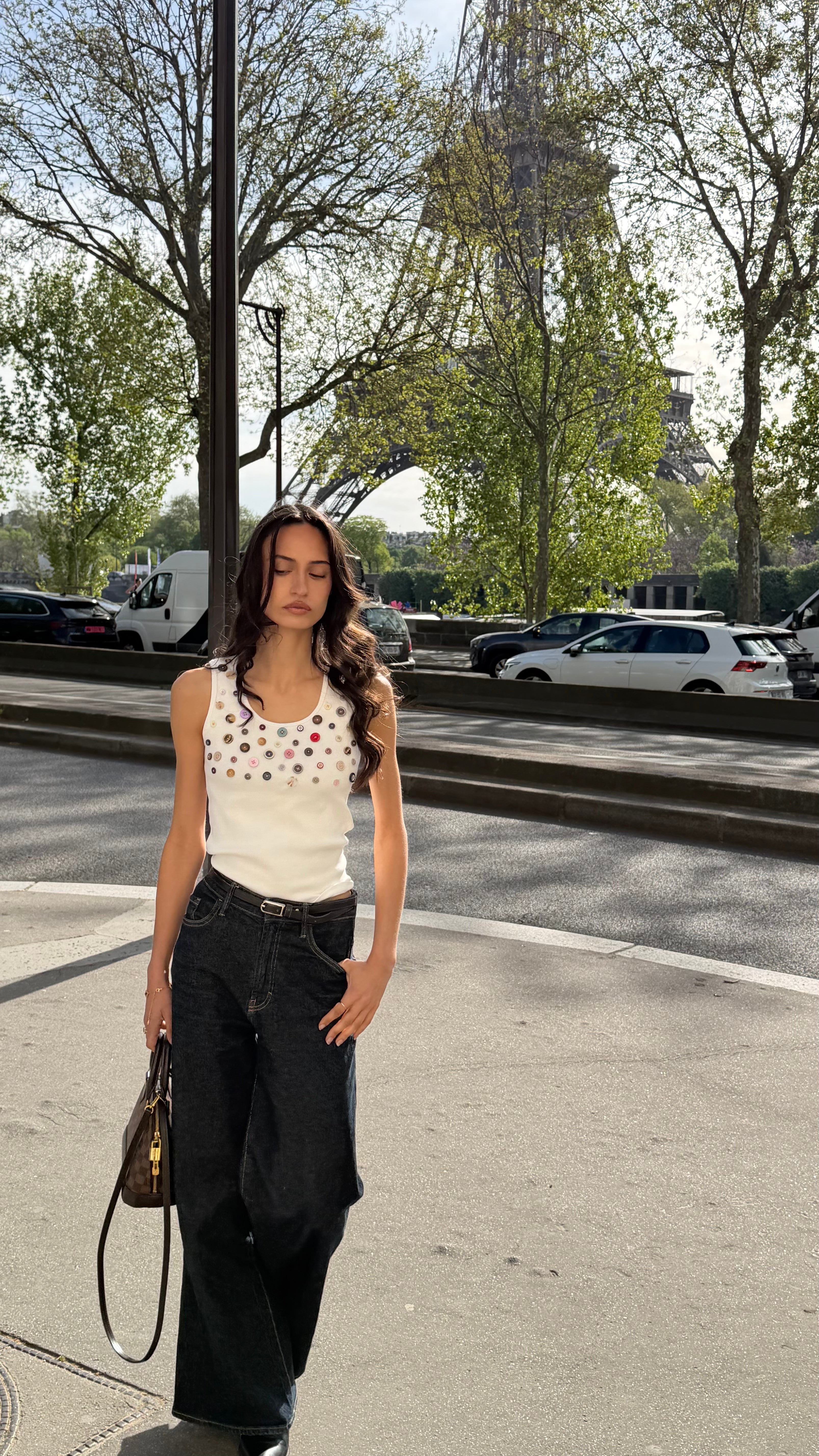 Button Embellished Top