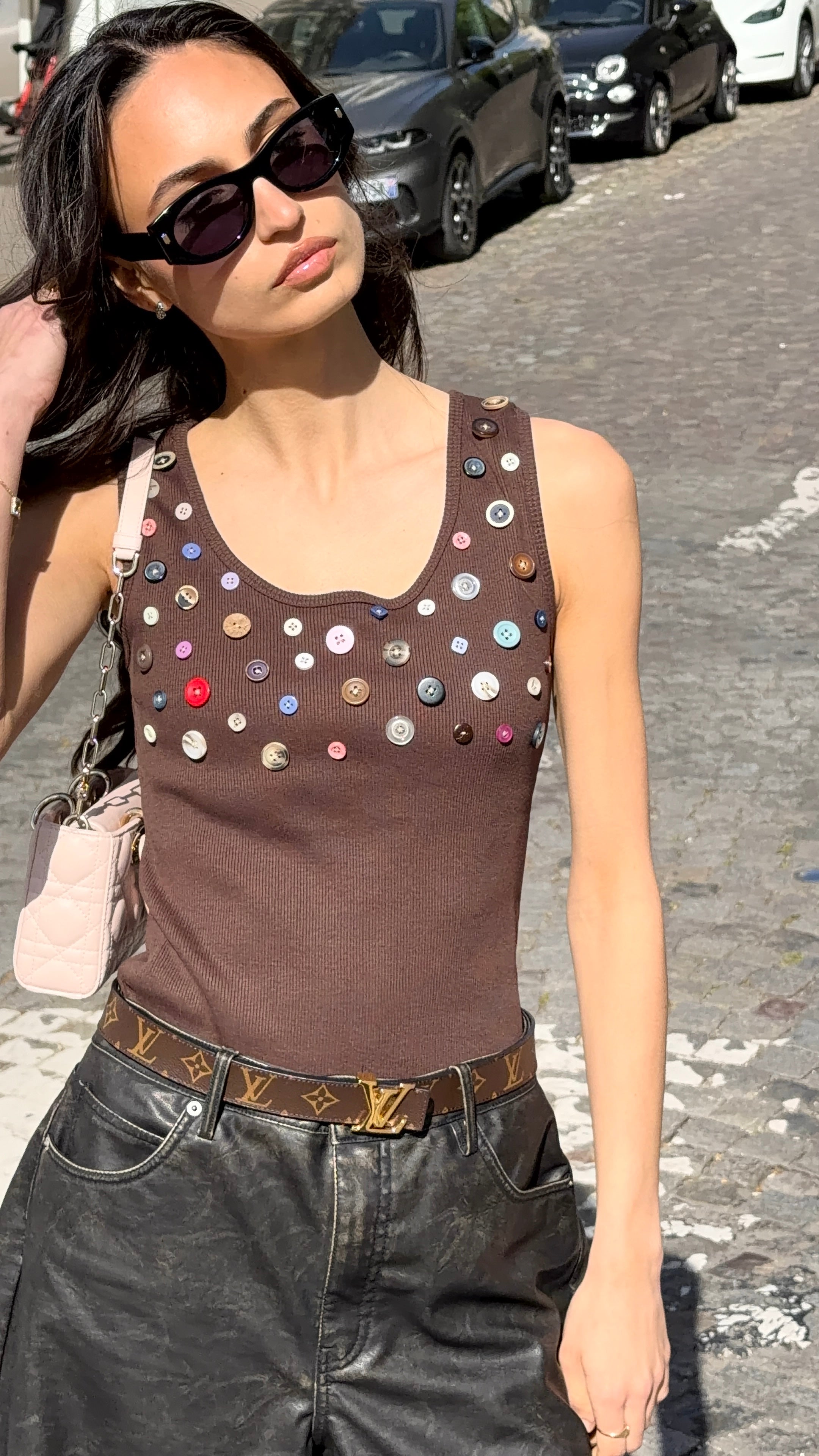 Button Embellished Top