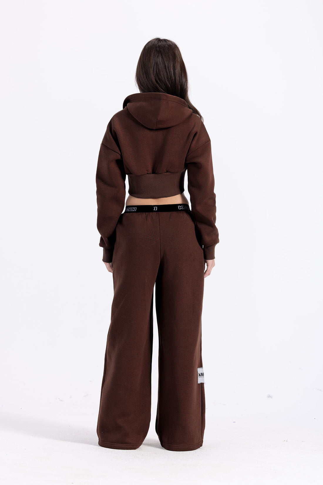 kamzi deep chocolate wide leg