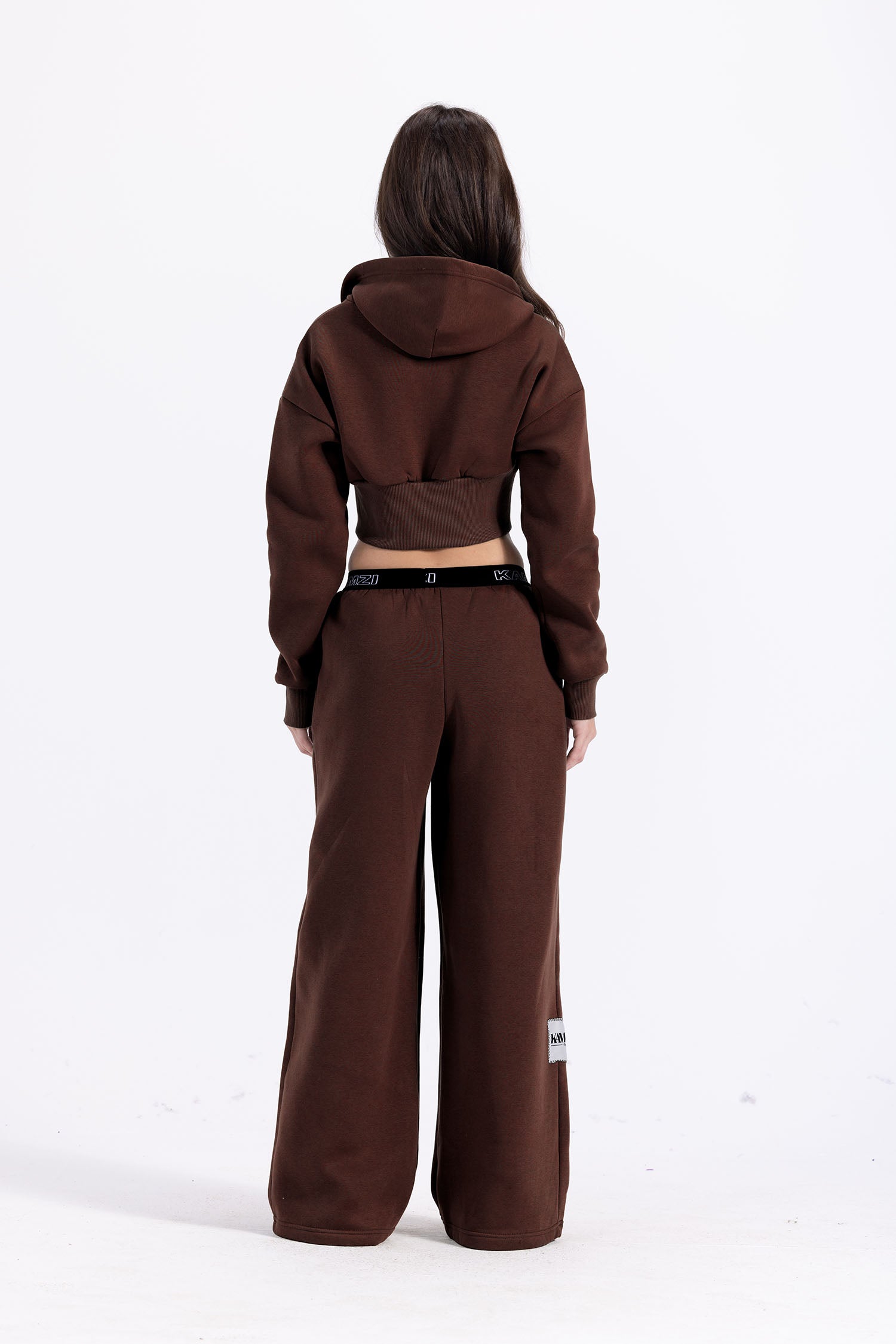 kamzi deep chocolate wide leg