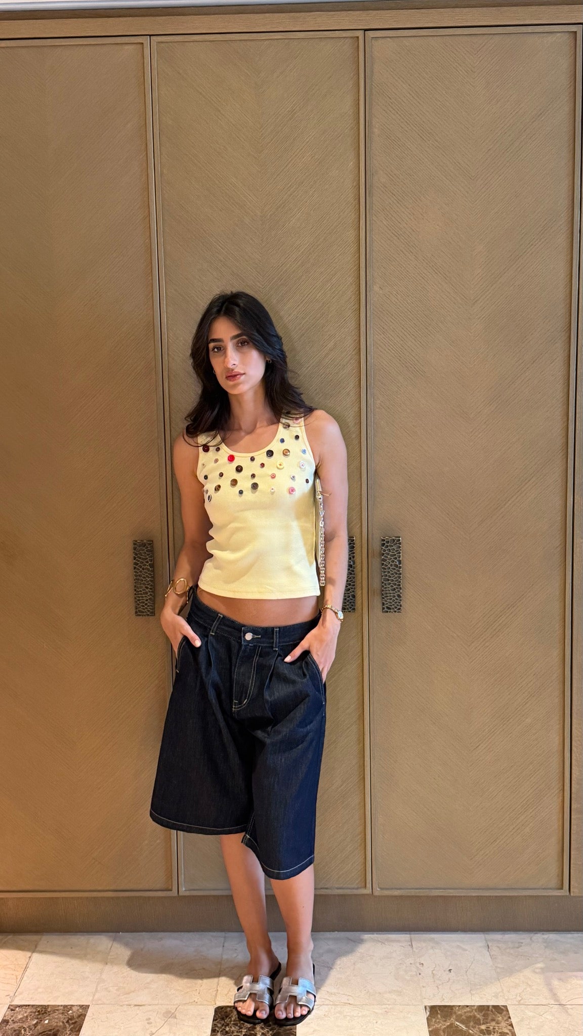 Button Embellished Top