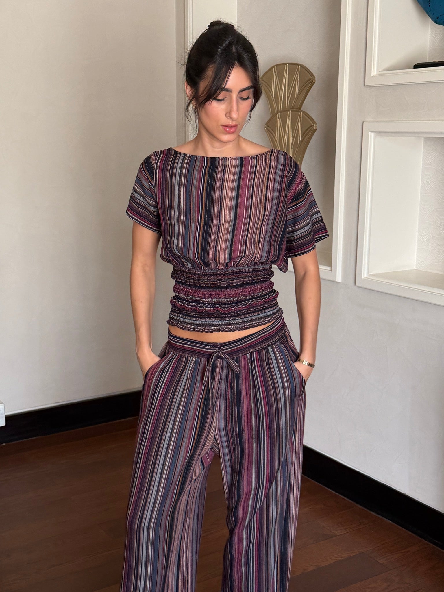 On The Go Striped Pants