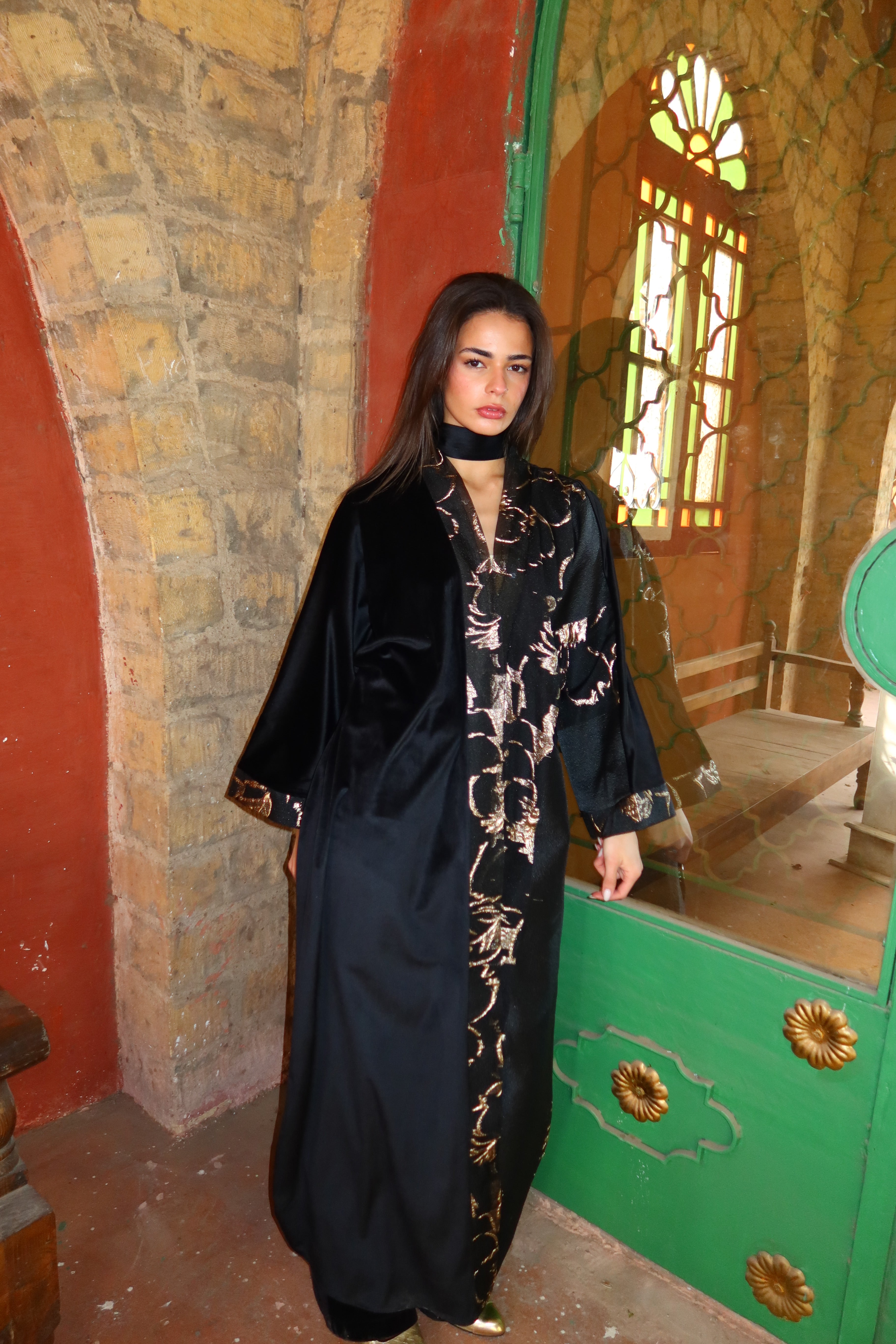 Golden Night Velvet Kaftan