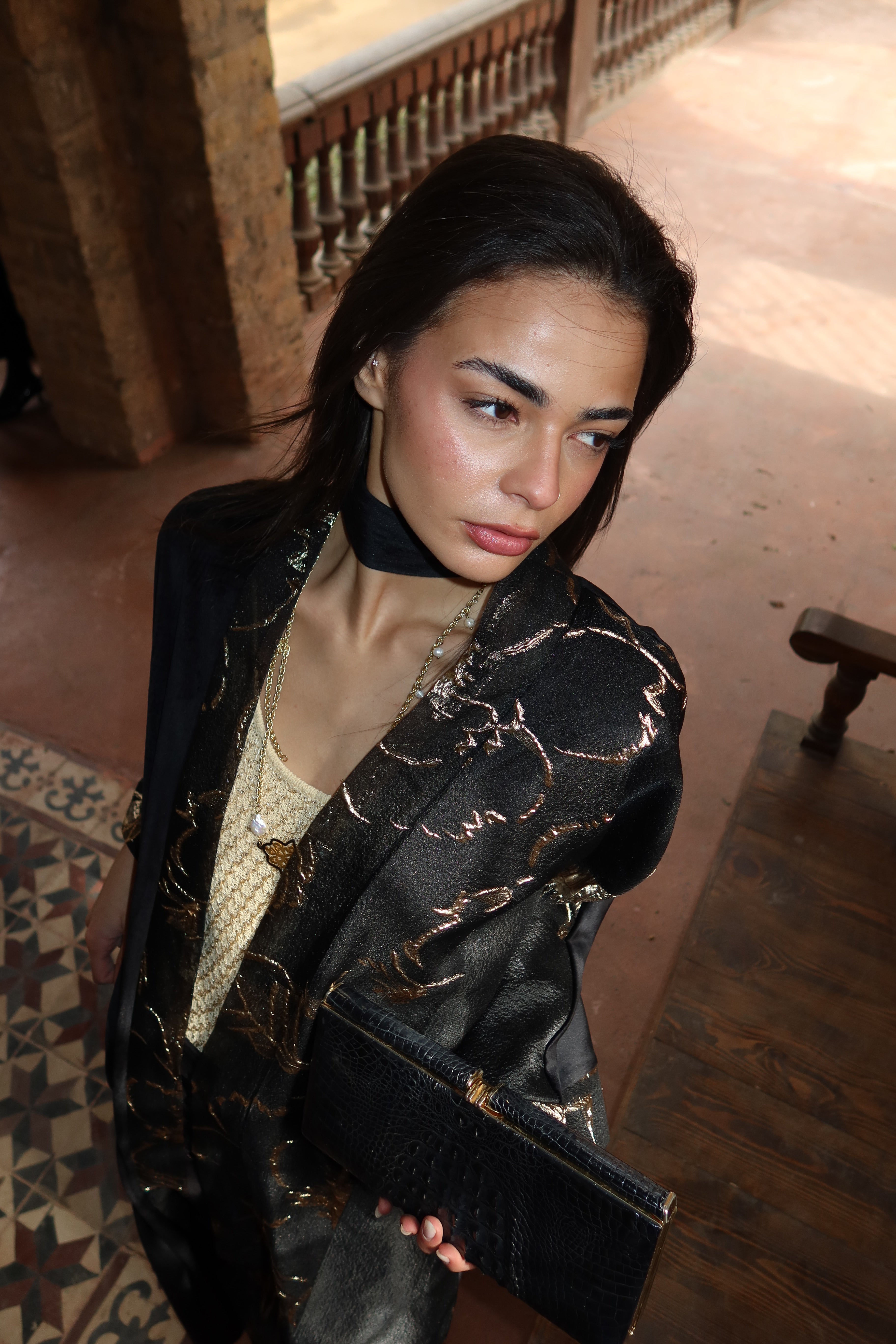 Golden Night Velvet Kaftan