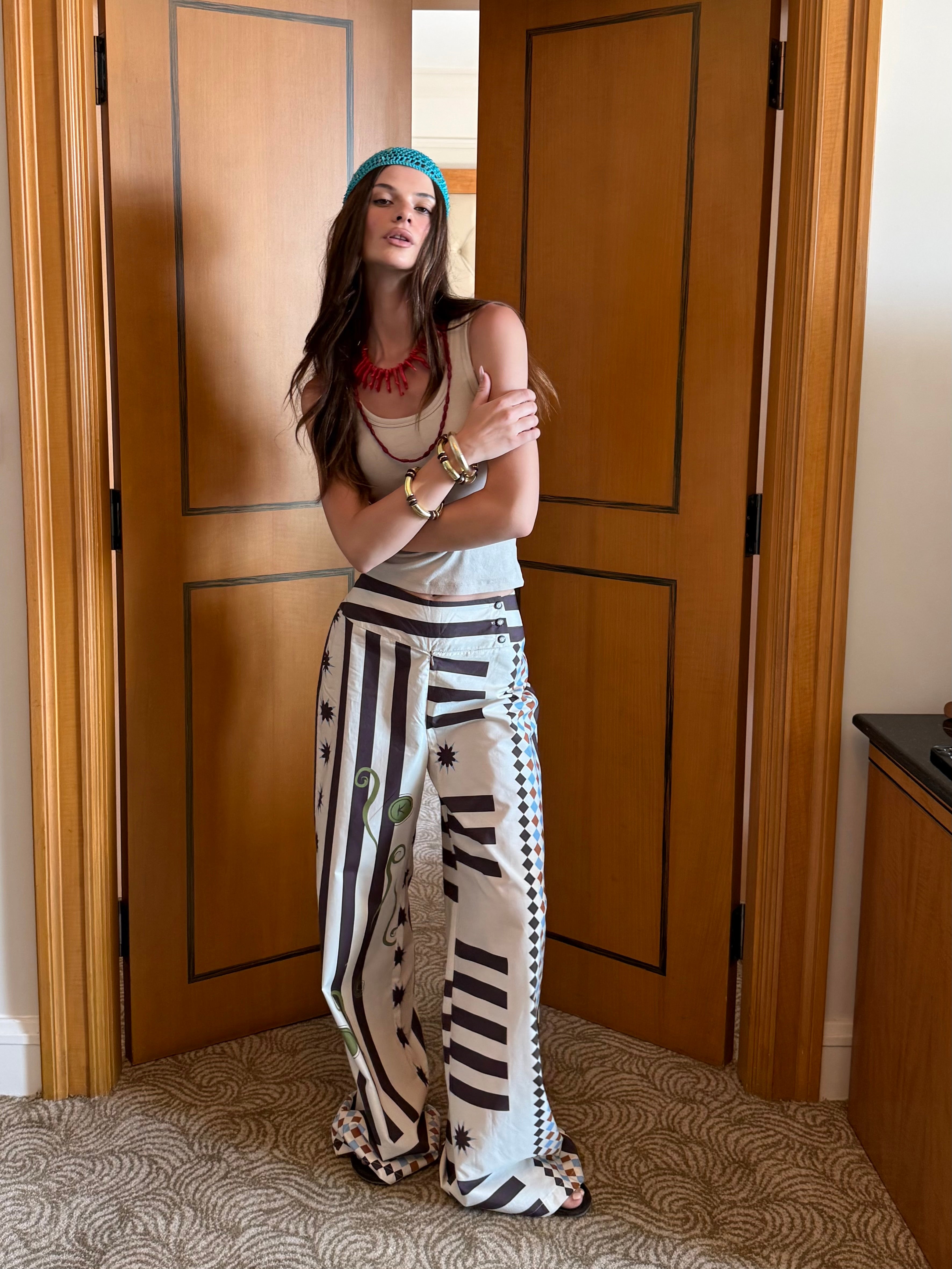 K Print Pants