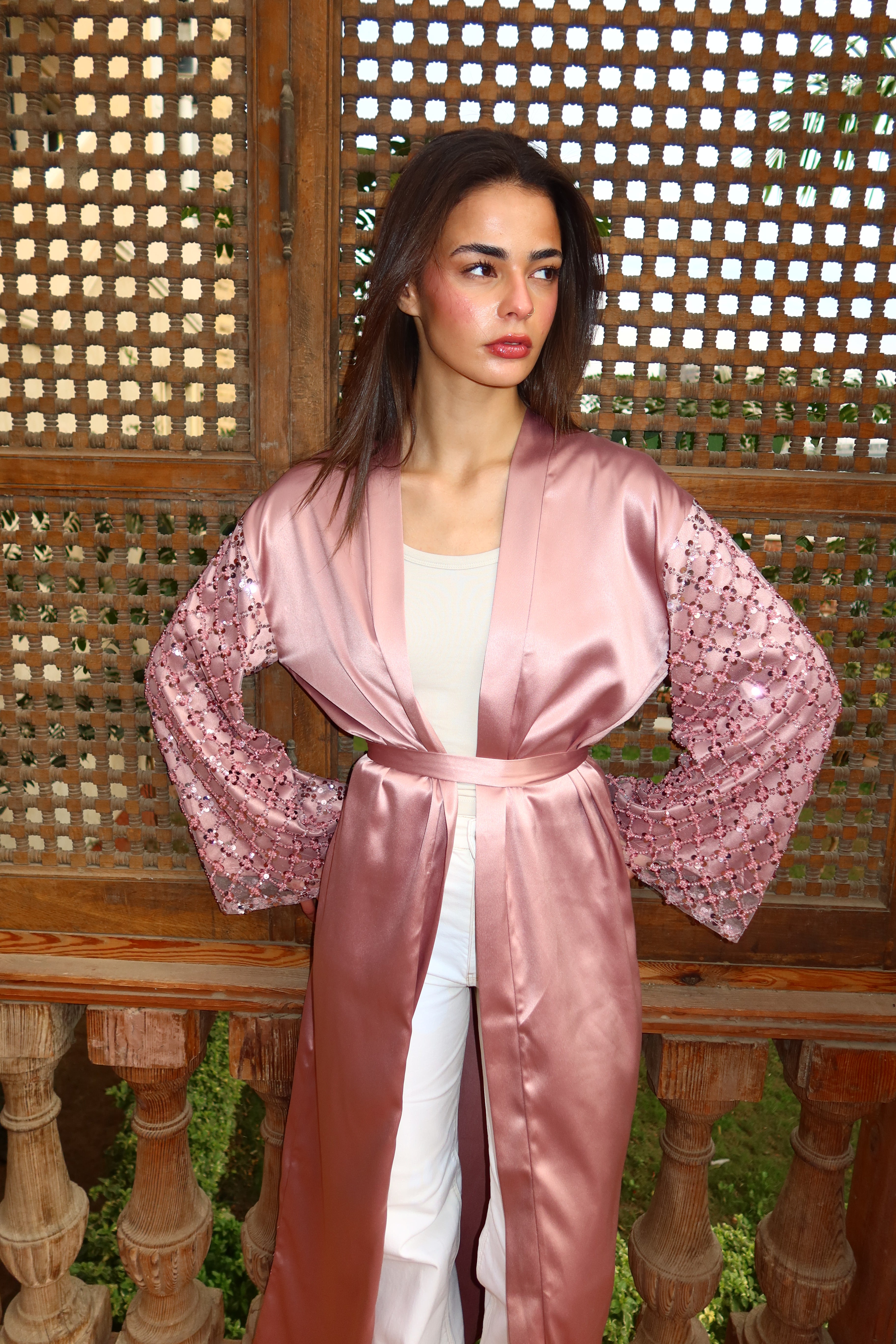 Rose moon kaftan