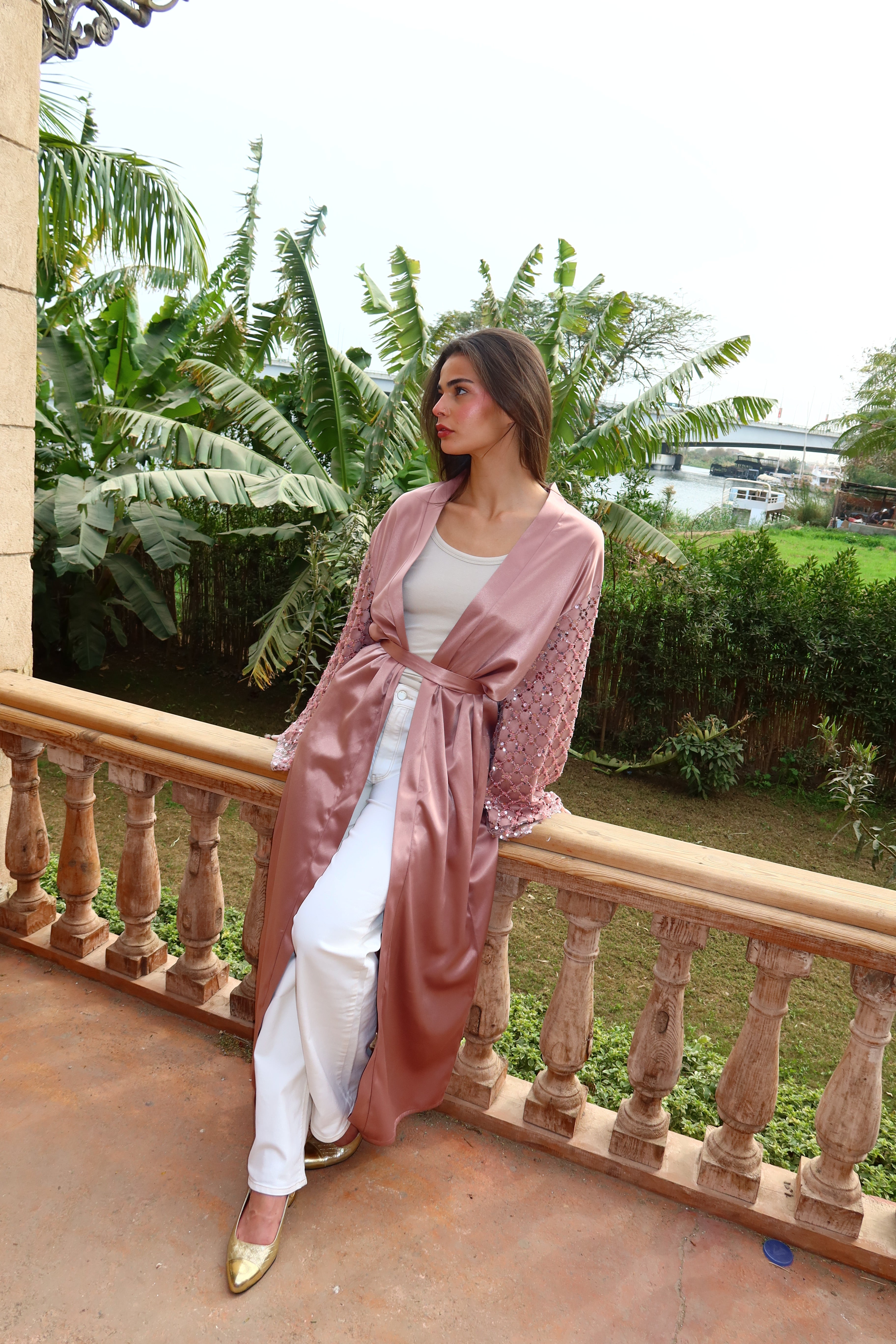 Rose moon kaftan