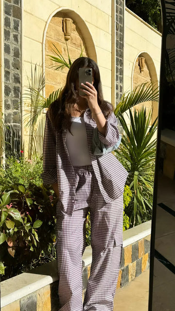 purple gingham chemise