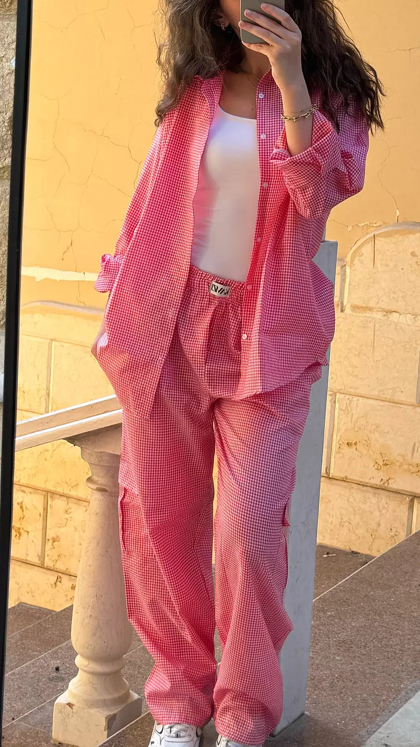 pink gingham chemise