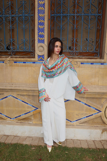 ivort draped kaftan