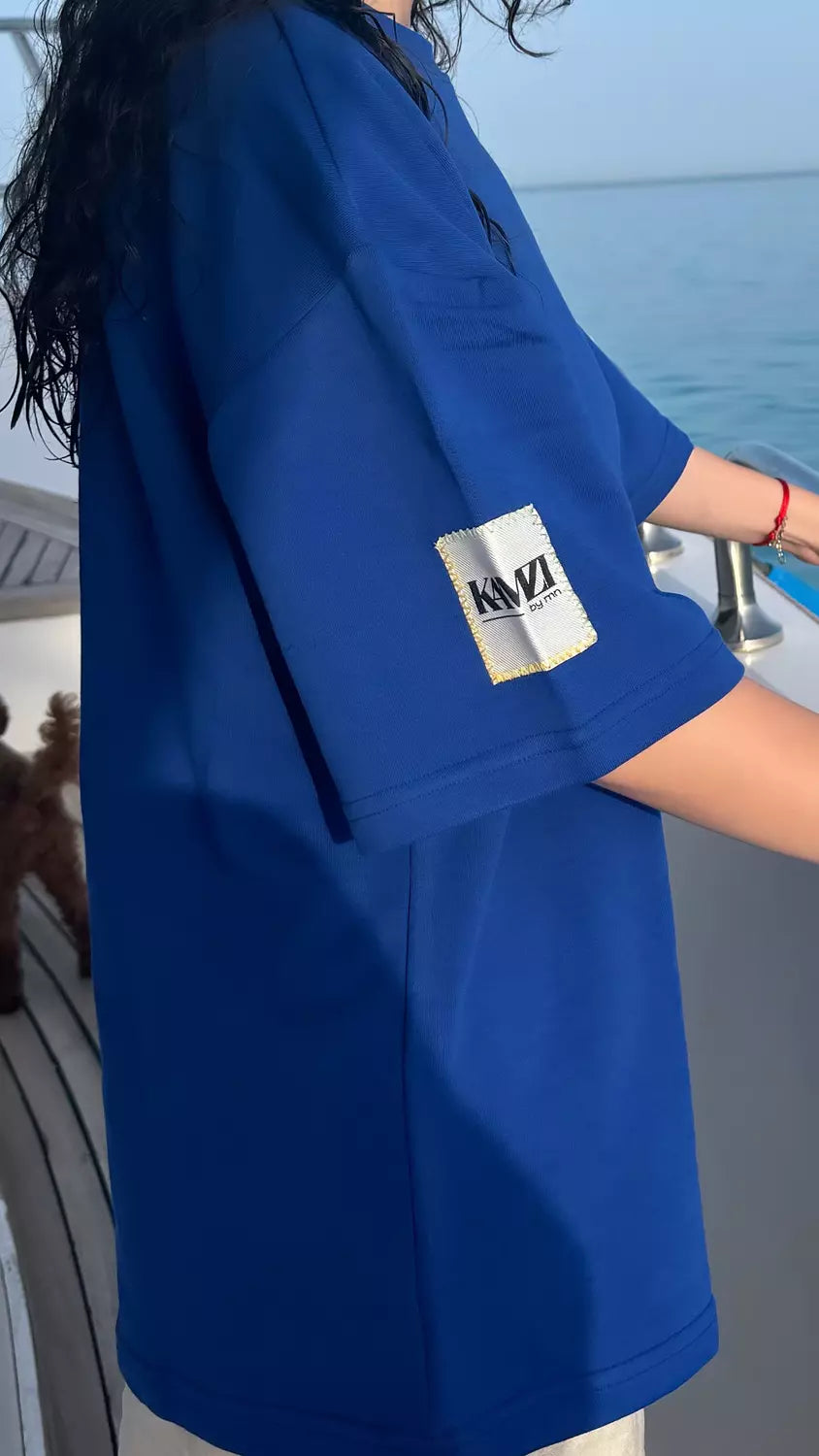 royal blue oversized tshirt