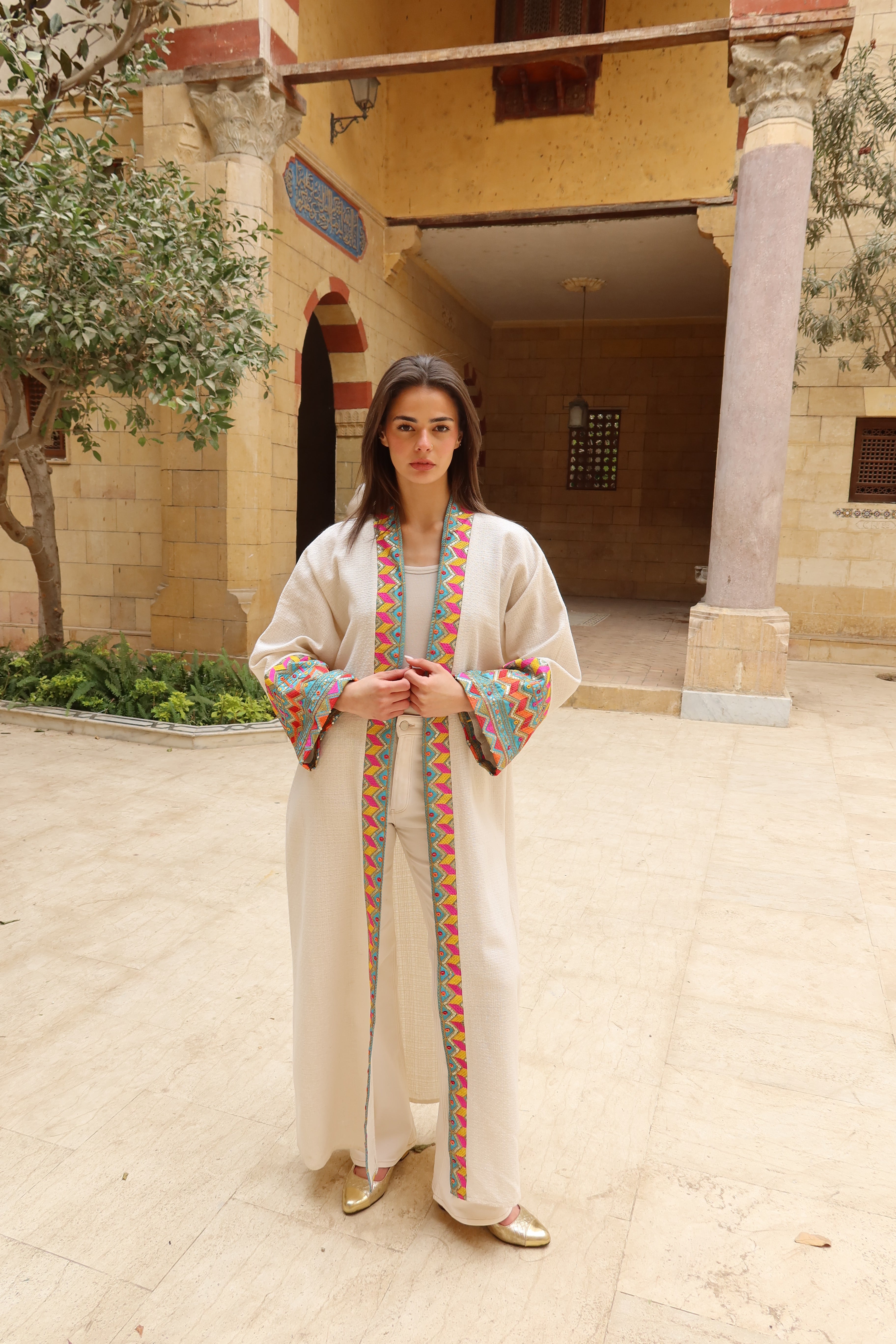 Mosaic pastel kaftan