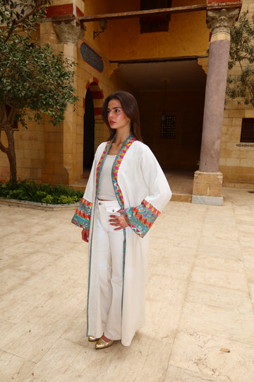Mosaic pastel kaftan