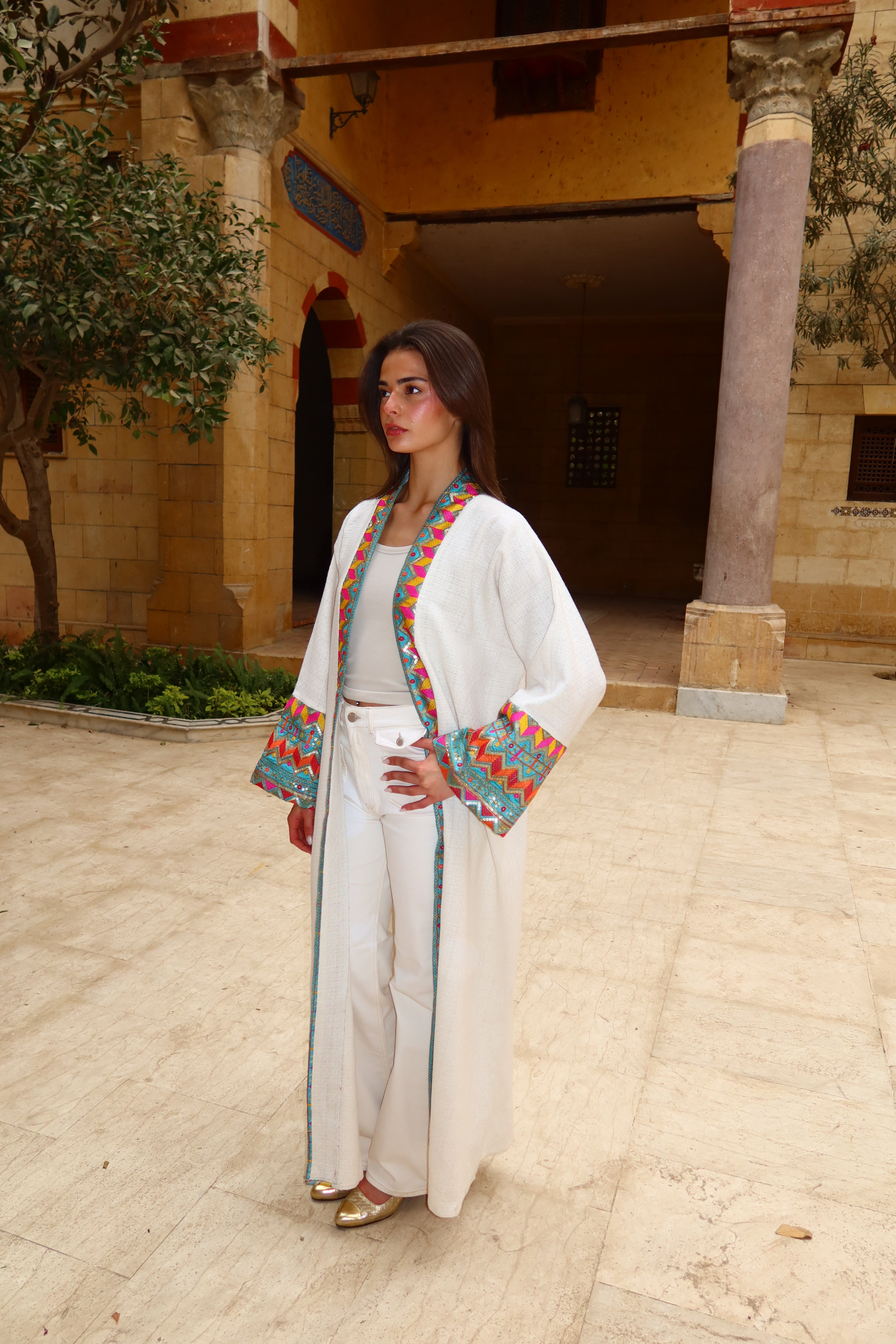 Mosaic pastel kaftan