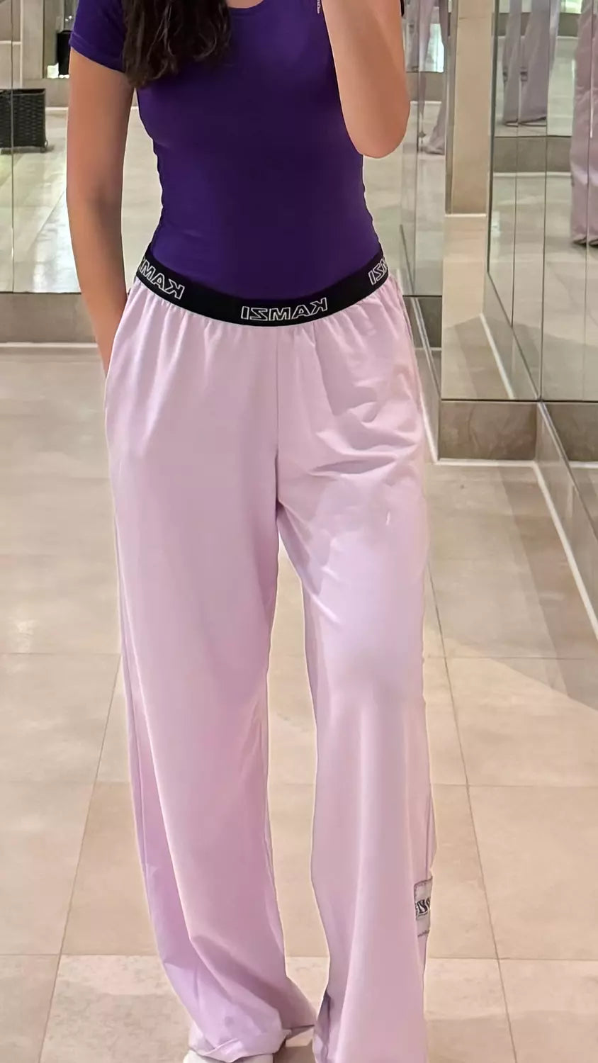 kamzi summer light purple pants
