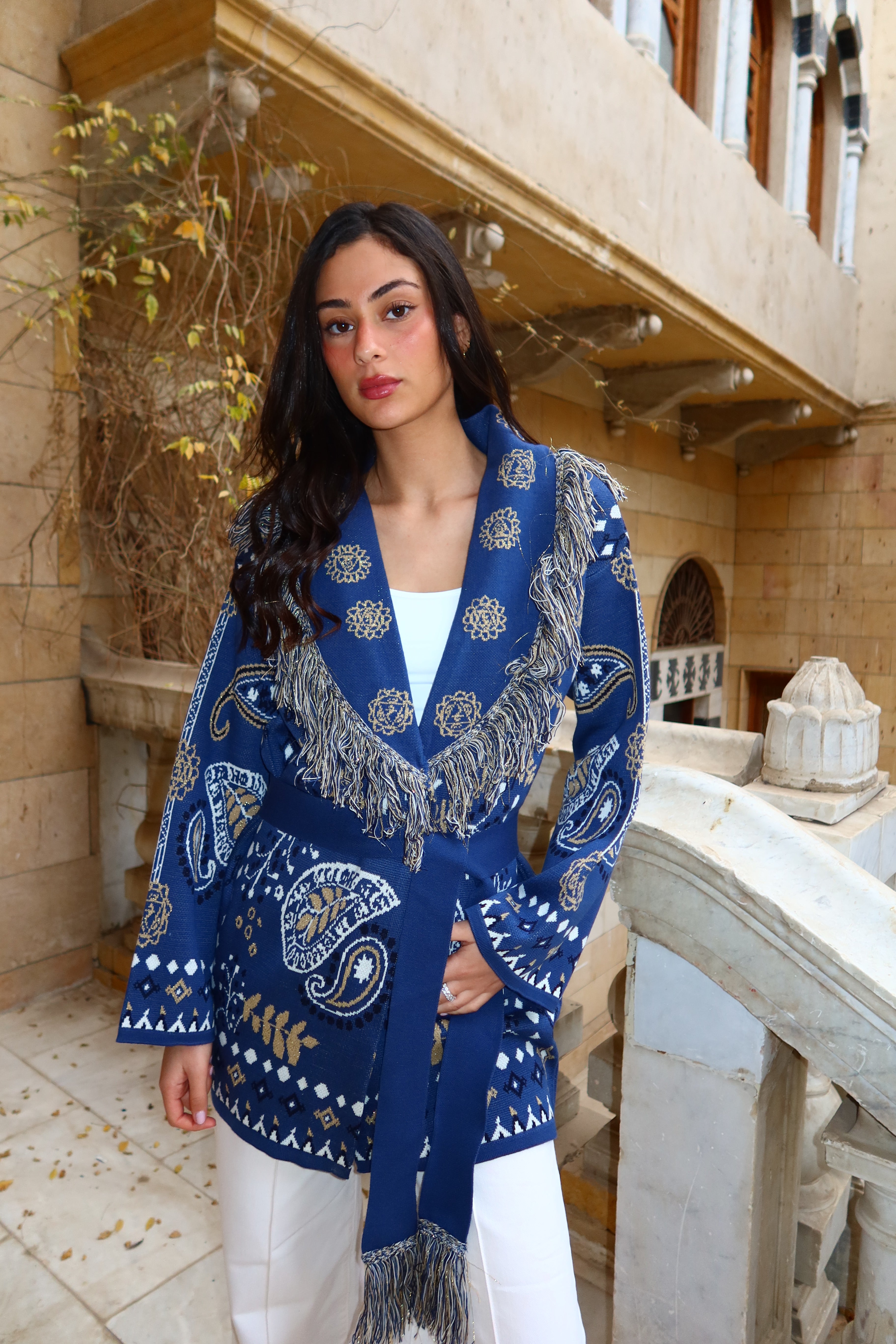 Blue Aurora Knit Cardigan