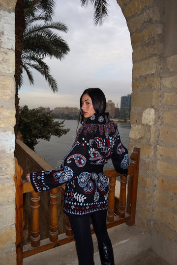 Black Aurora Knit Cardigan