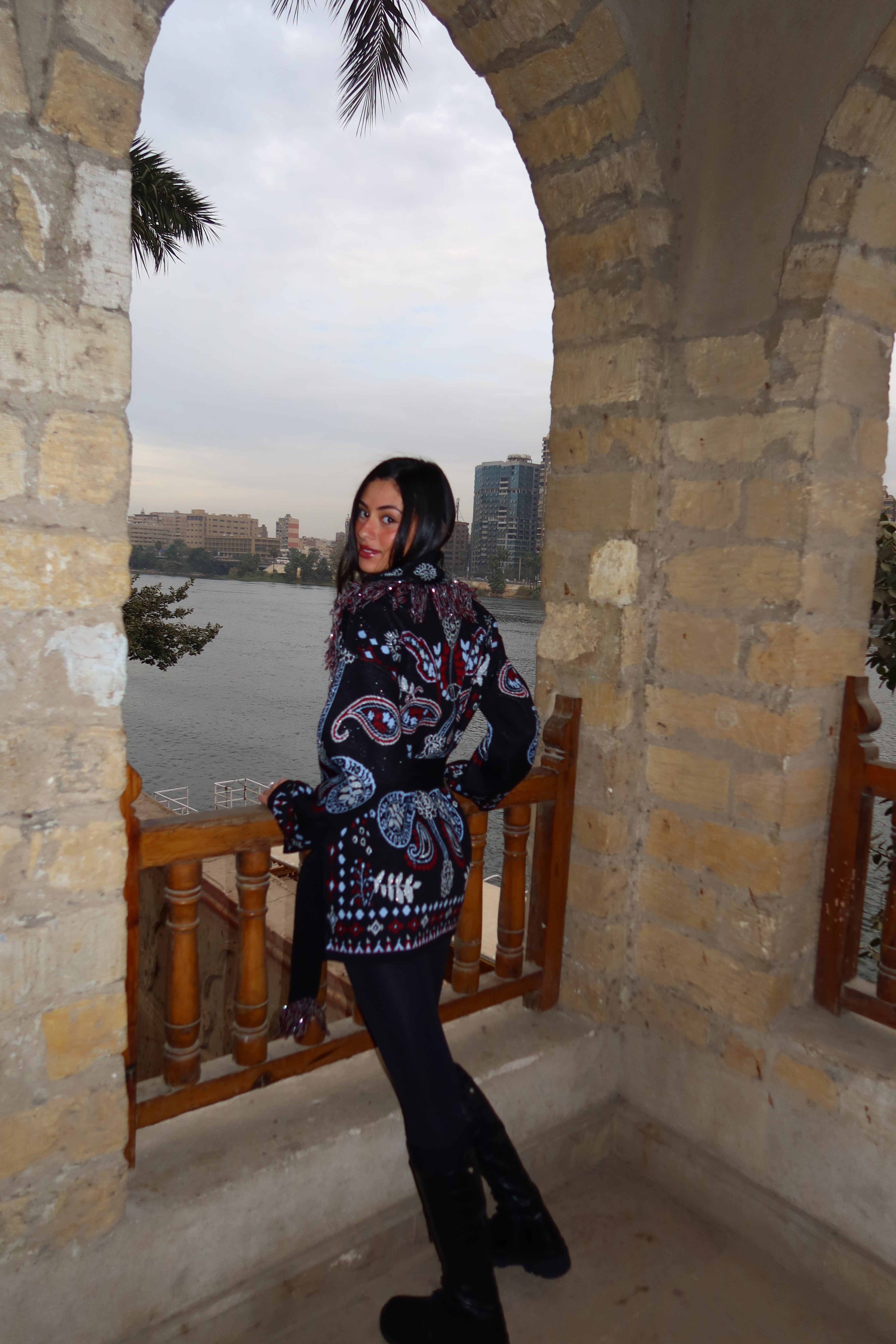 Black Aurora Knit Cardigan