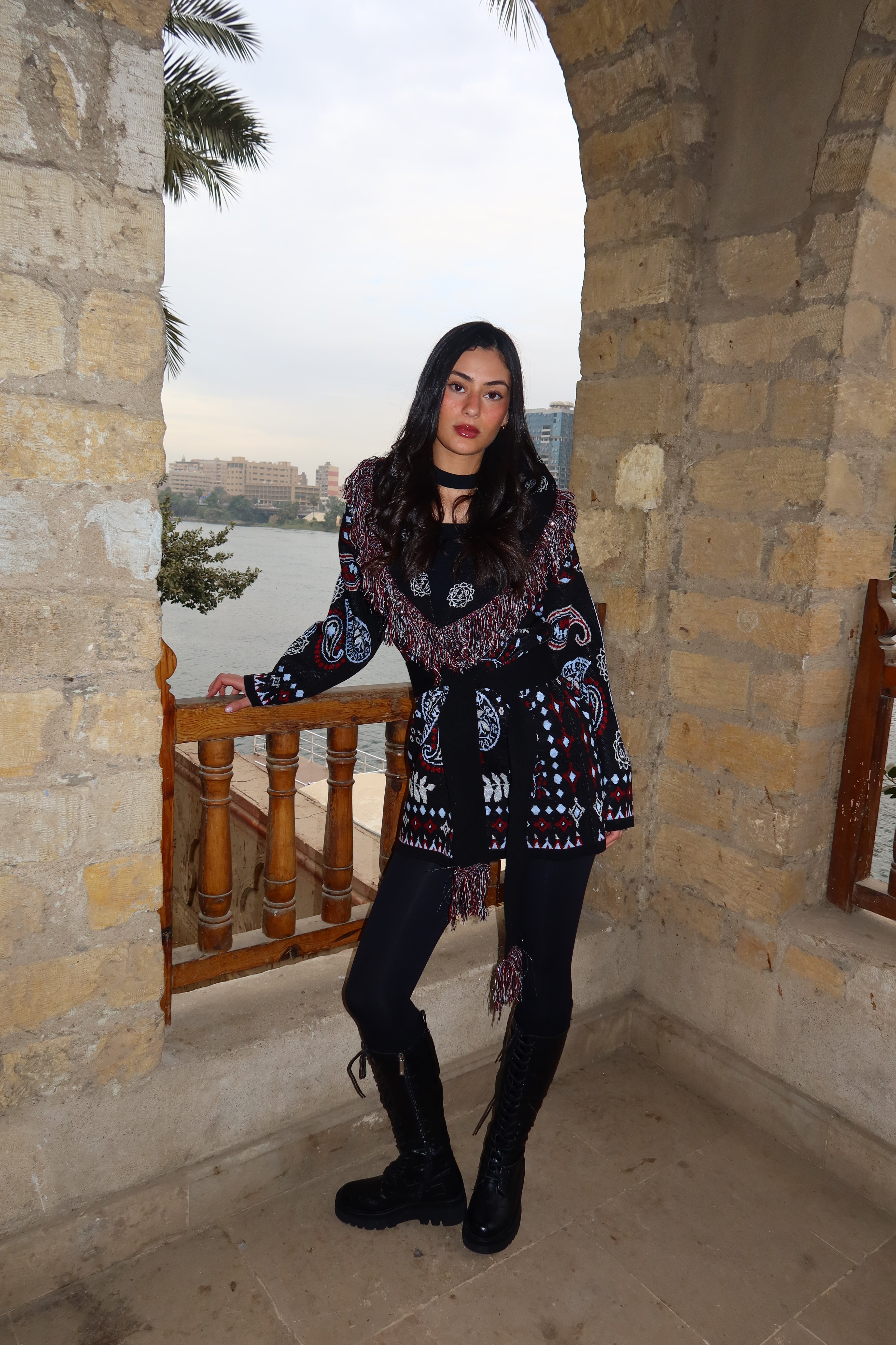 Black Aurora Knit Cardigan