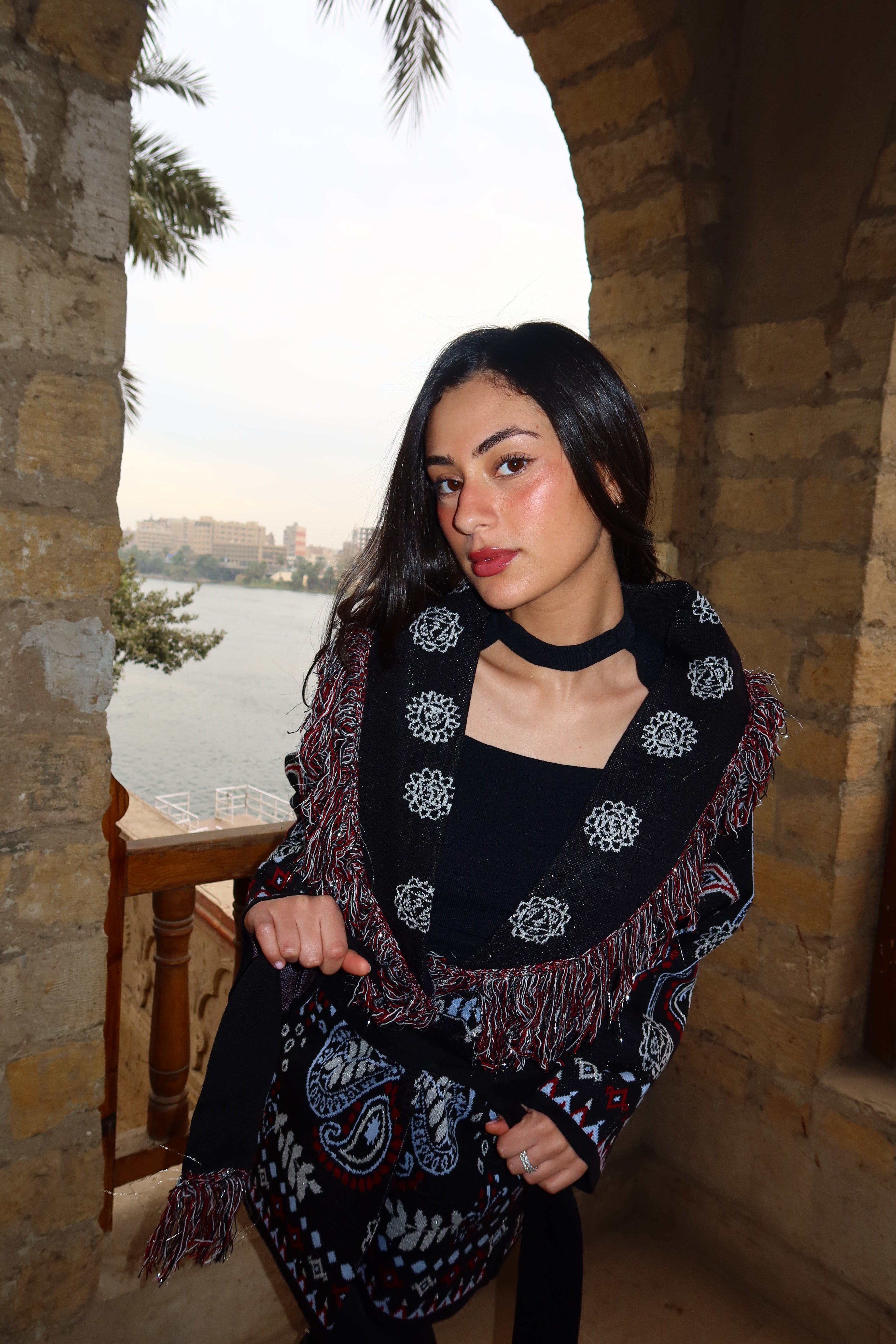 Black Aurora Knit Cardigan