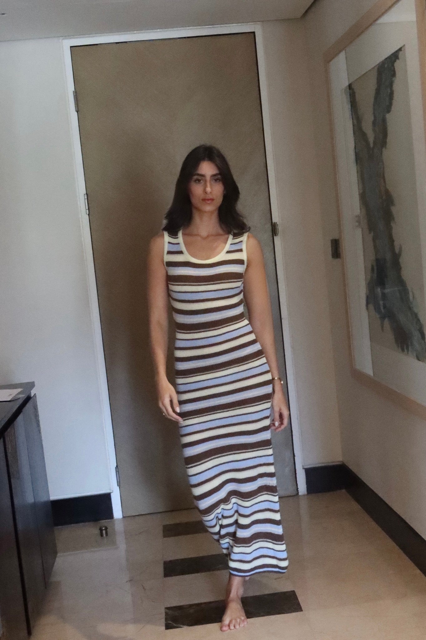 Toffee Stripe Dress