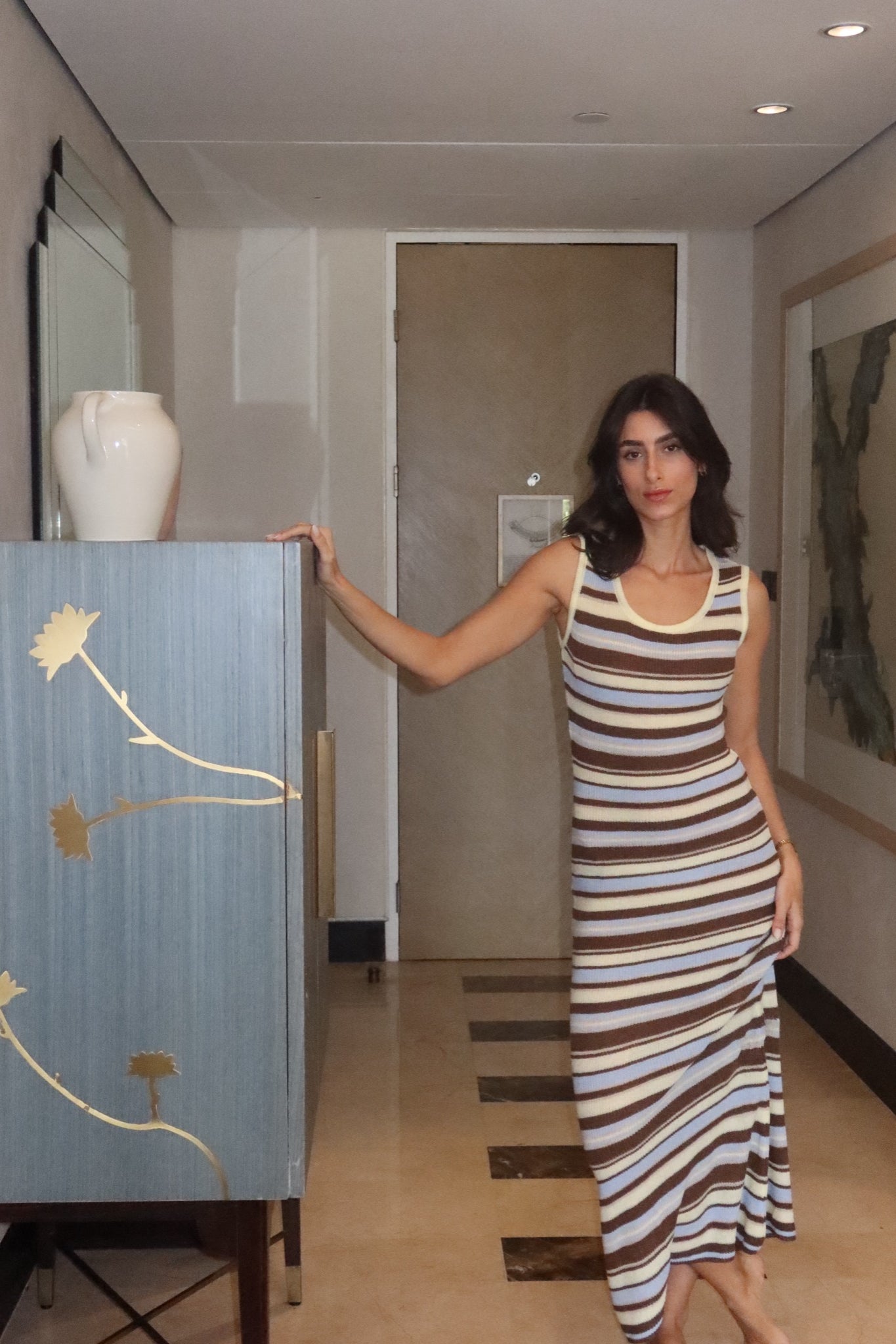 Toffee Stripe Dress