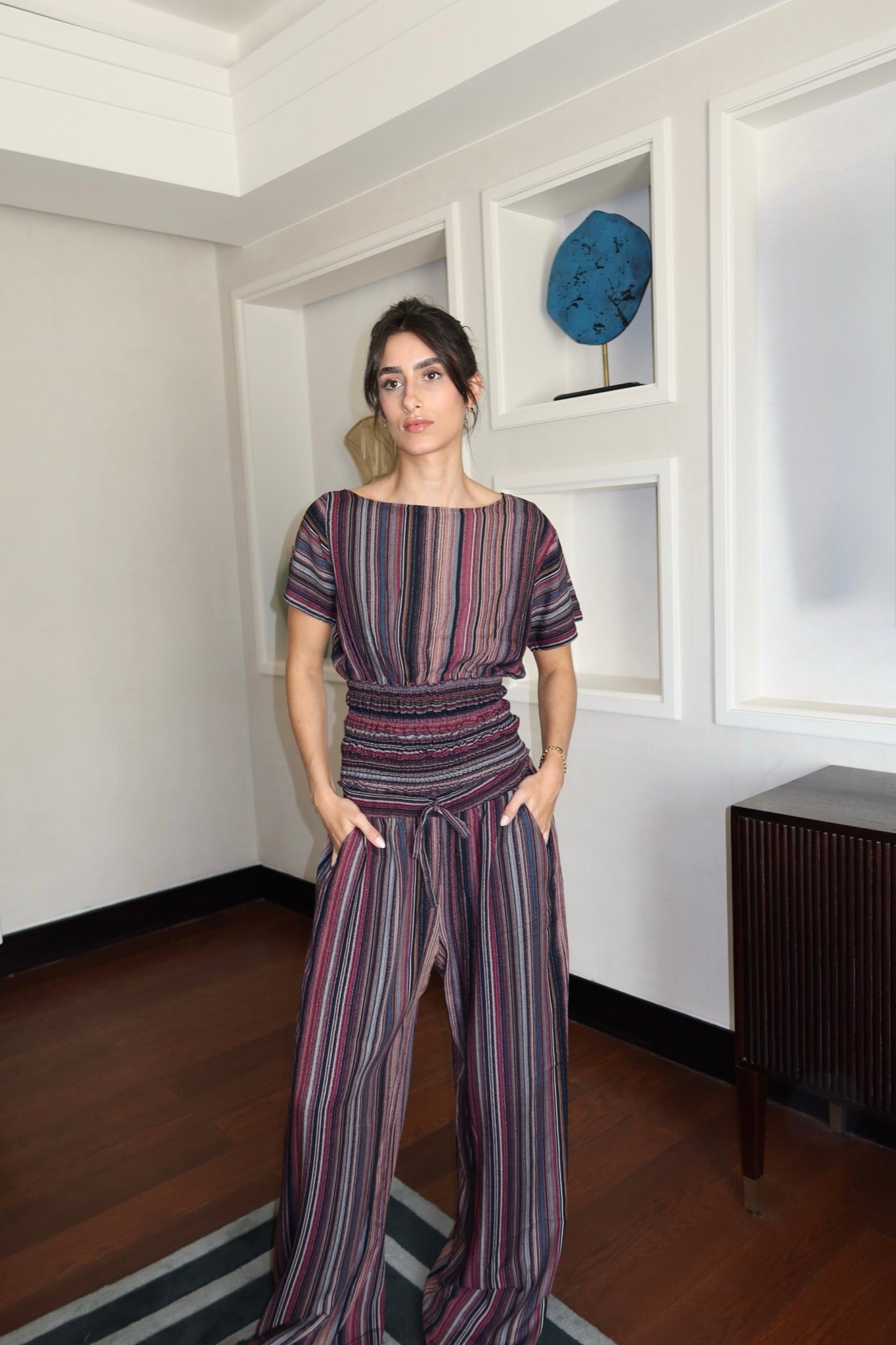 On The Go Striped Pants