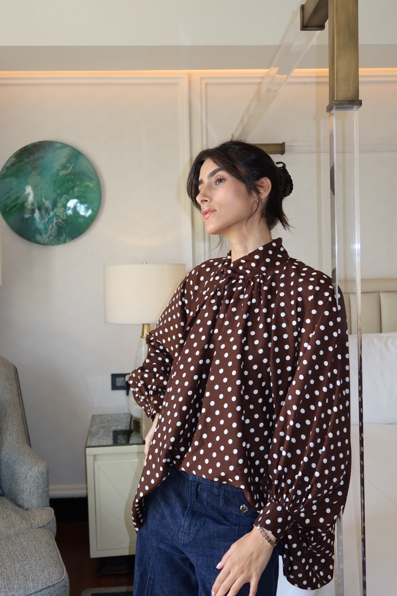 Polka Flow Blouse