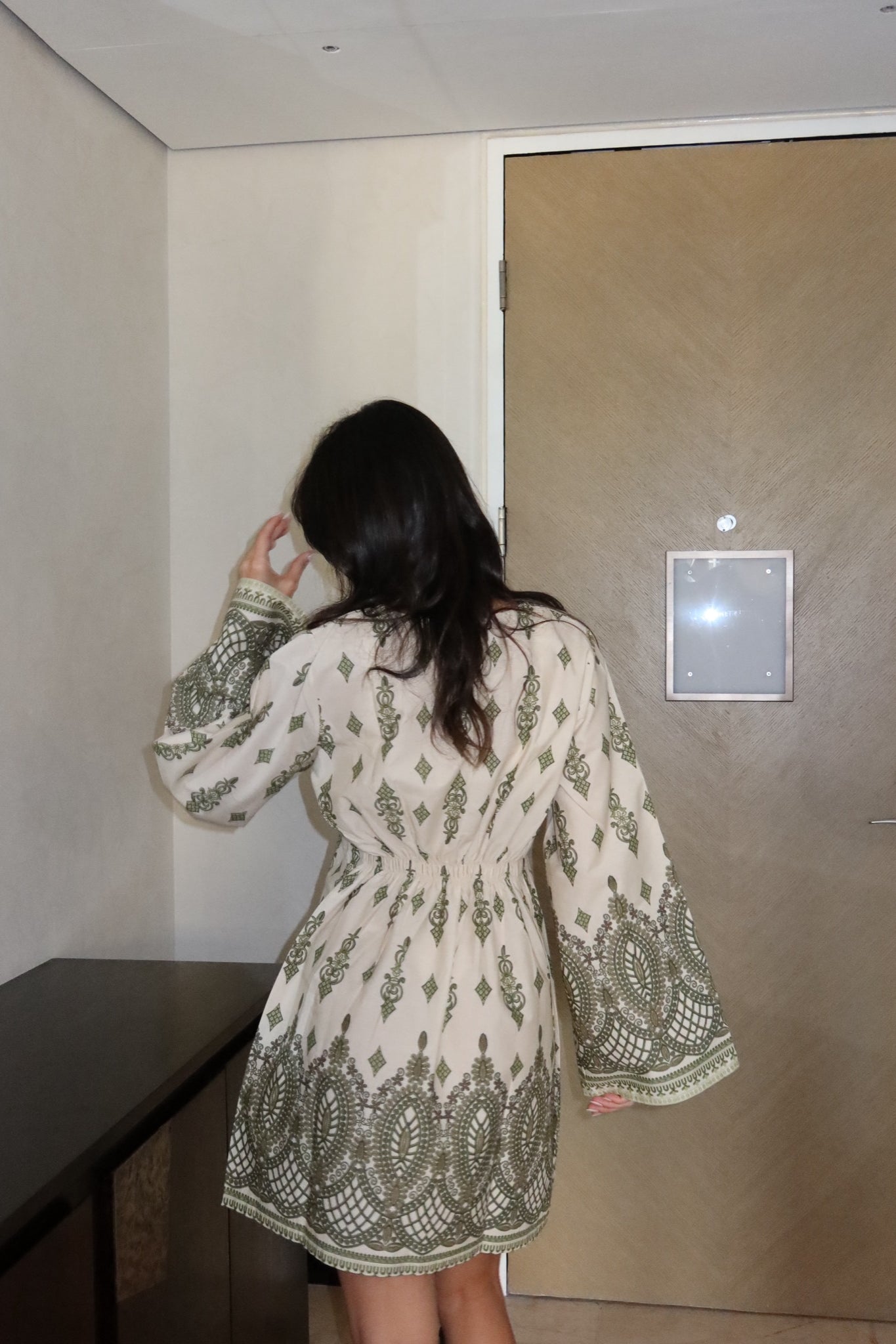 Olive Majesty mini Dress