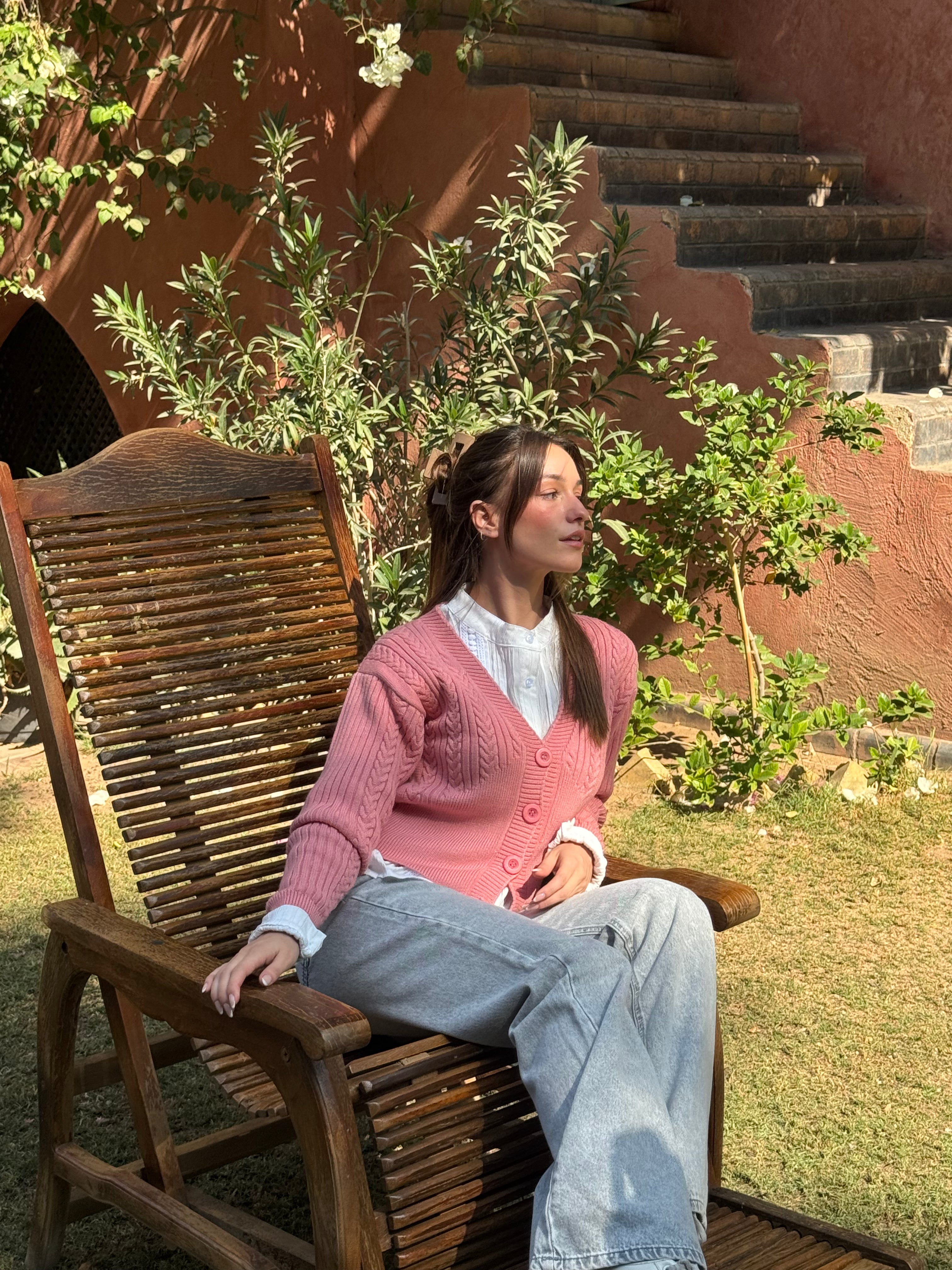 Twisted Tricot Jacket