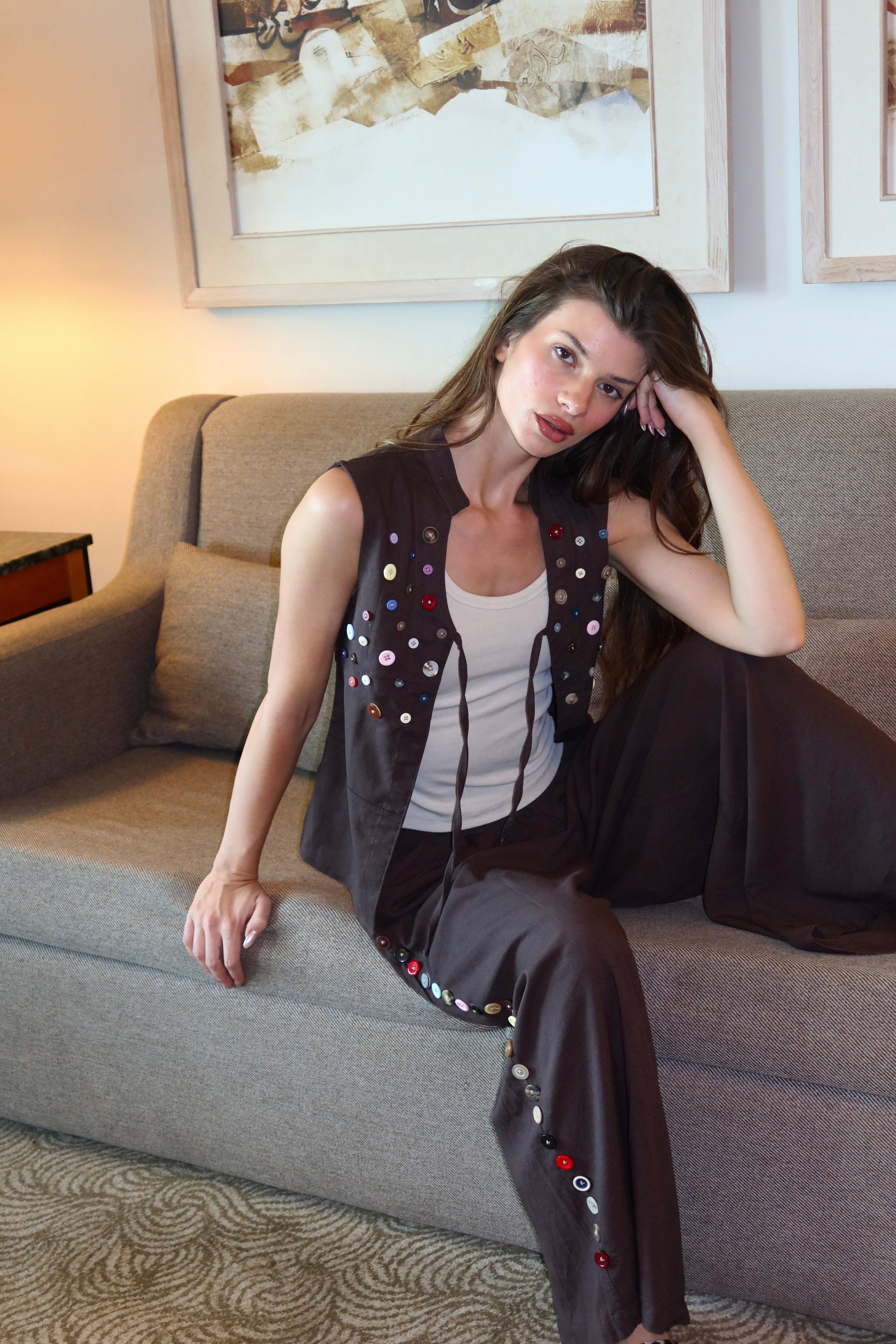 Button Extension In Vest