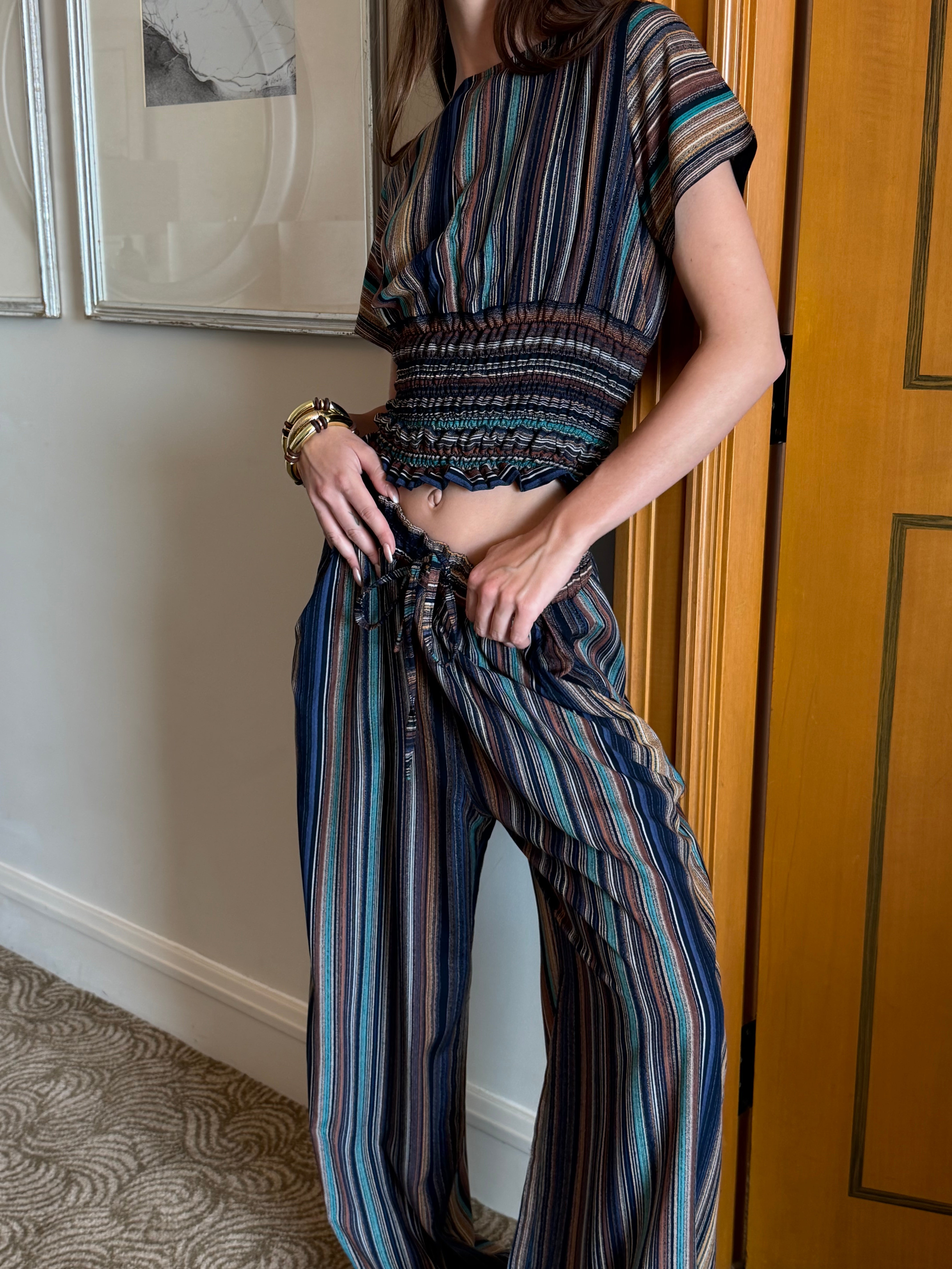 On The Go Striped Pants