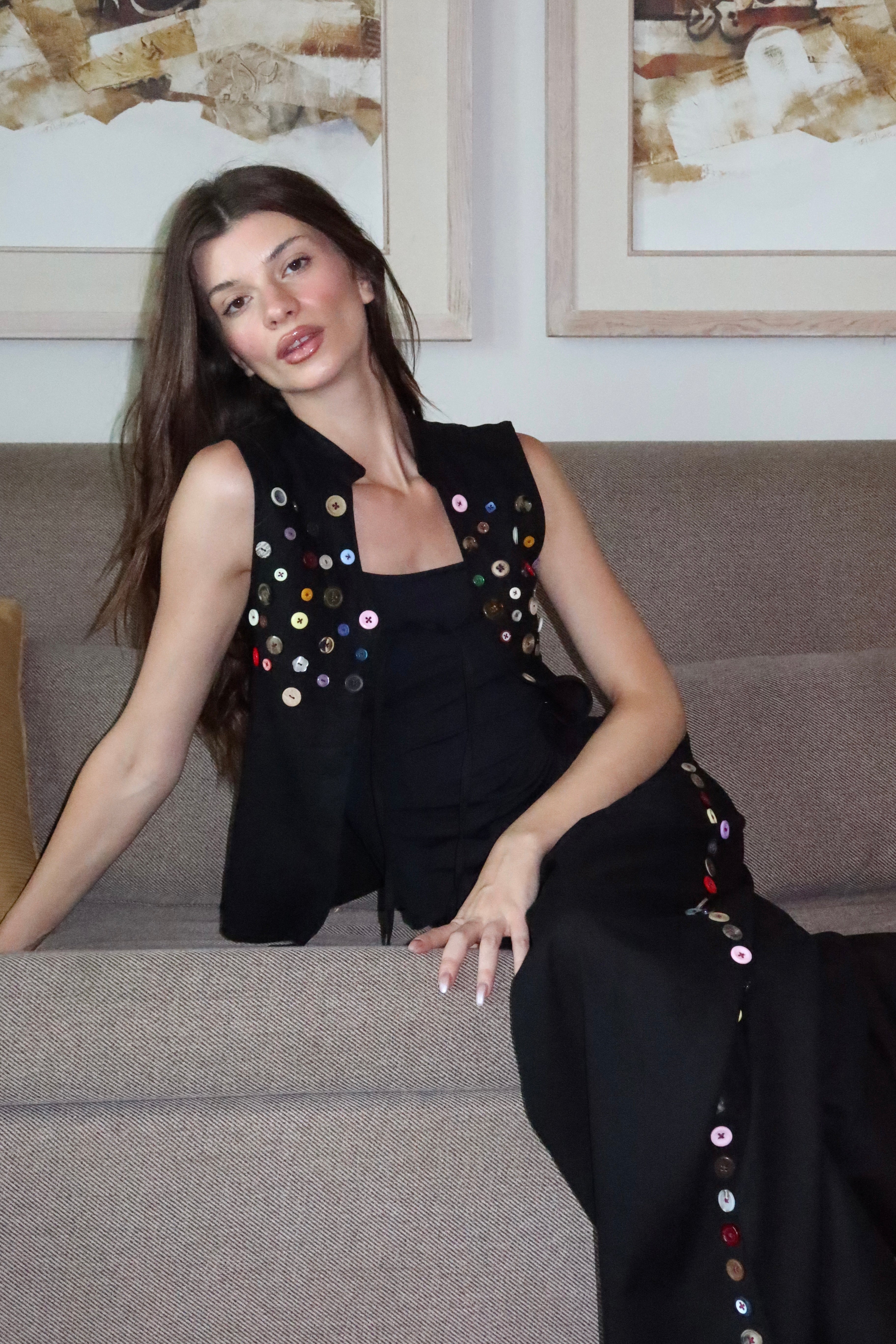 Button Extension In Vest