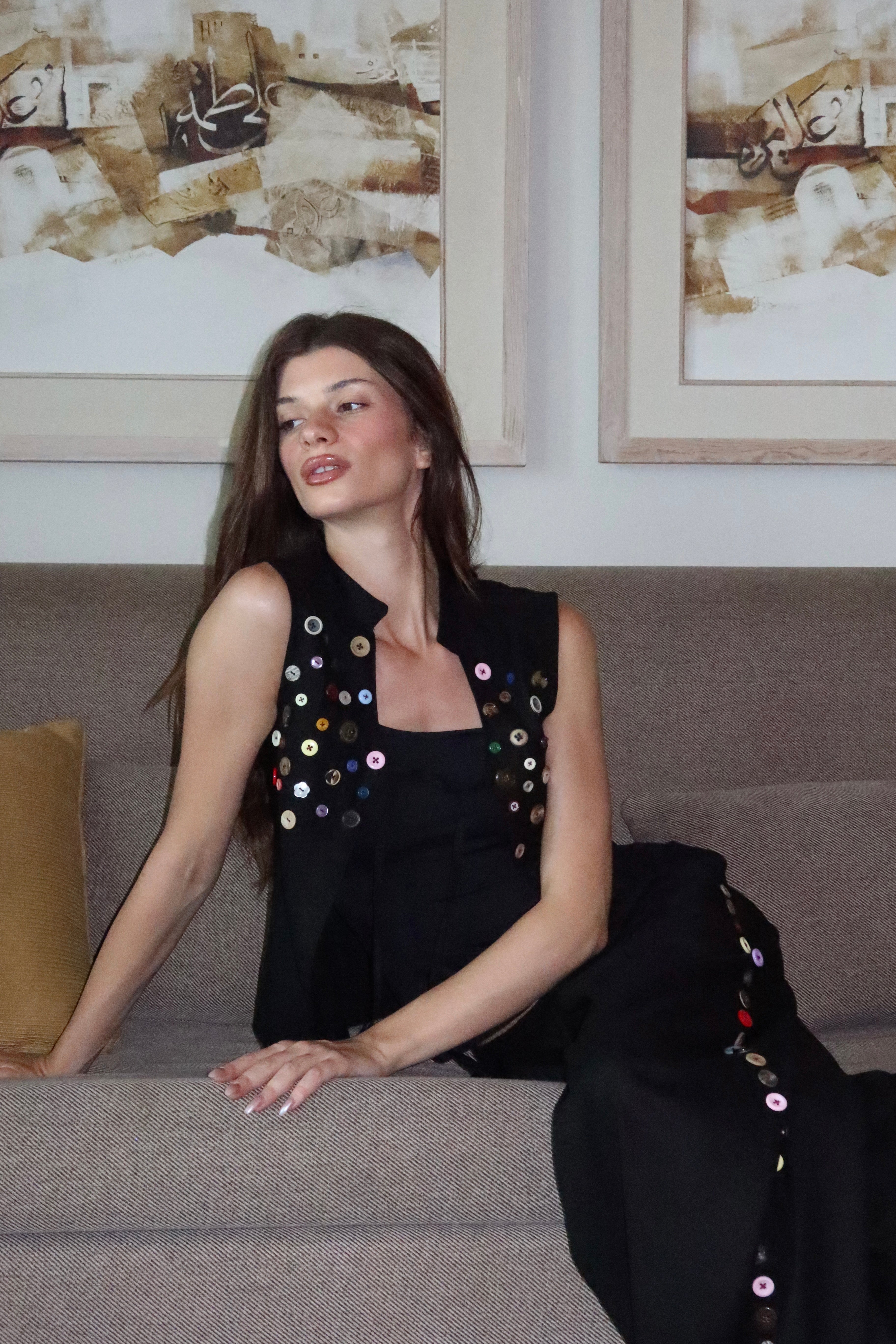 Button Extension In Vest