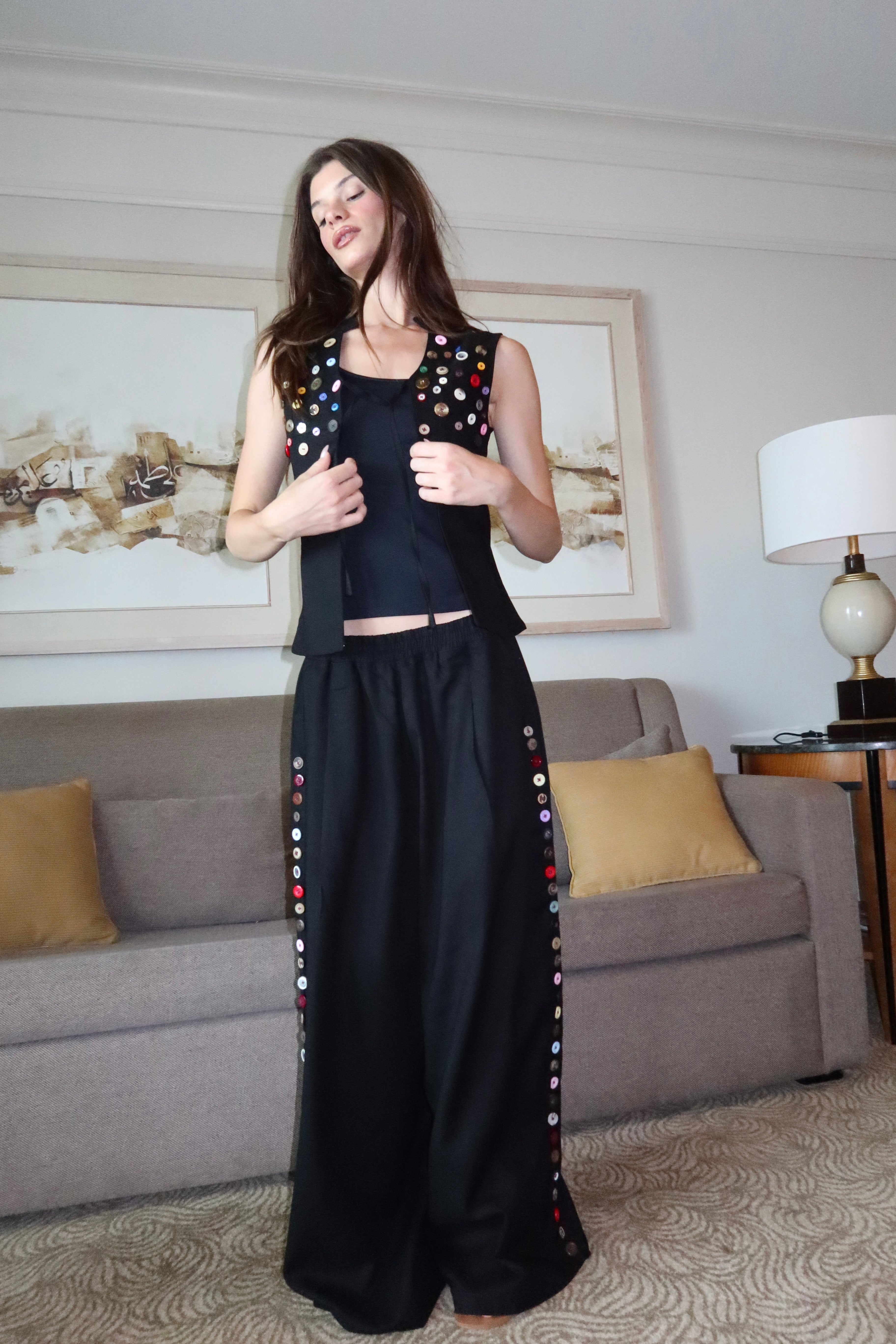 Button Extension In Vest