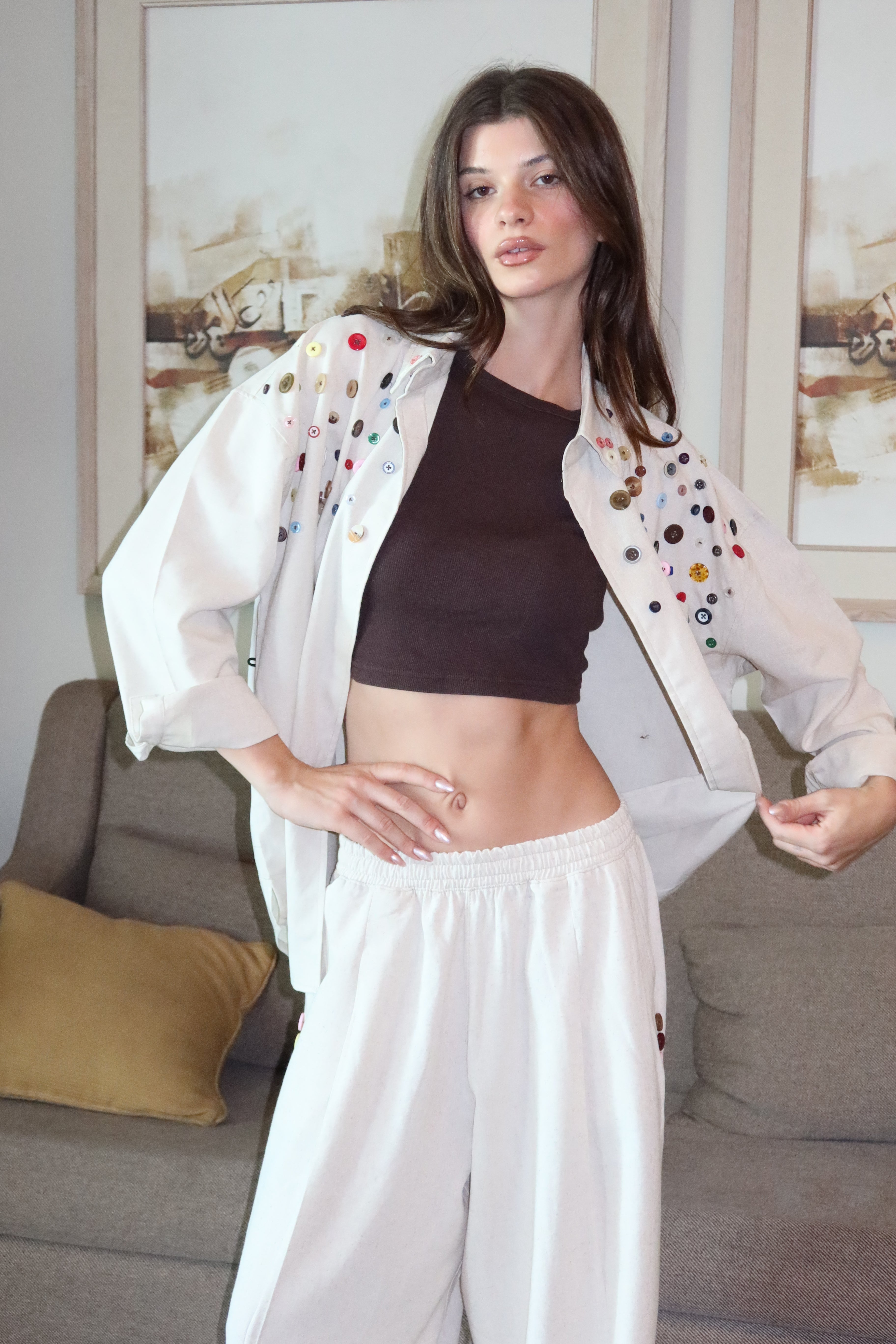 Button Extension In Chemise