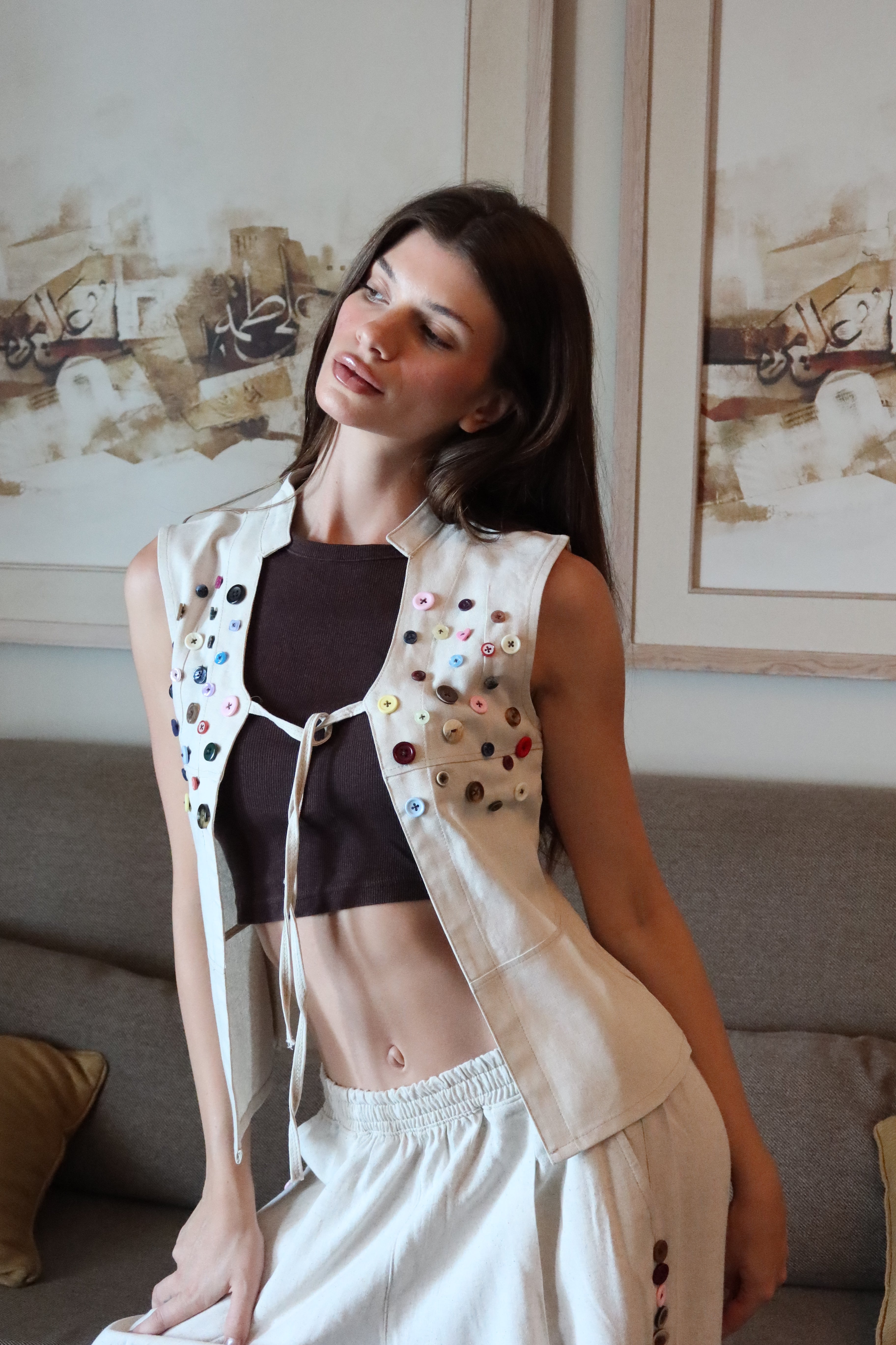 Button Extension In Vest