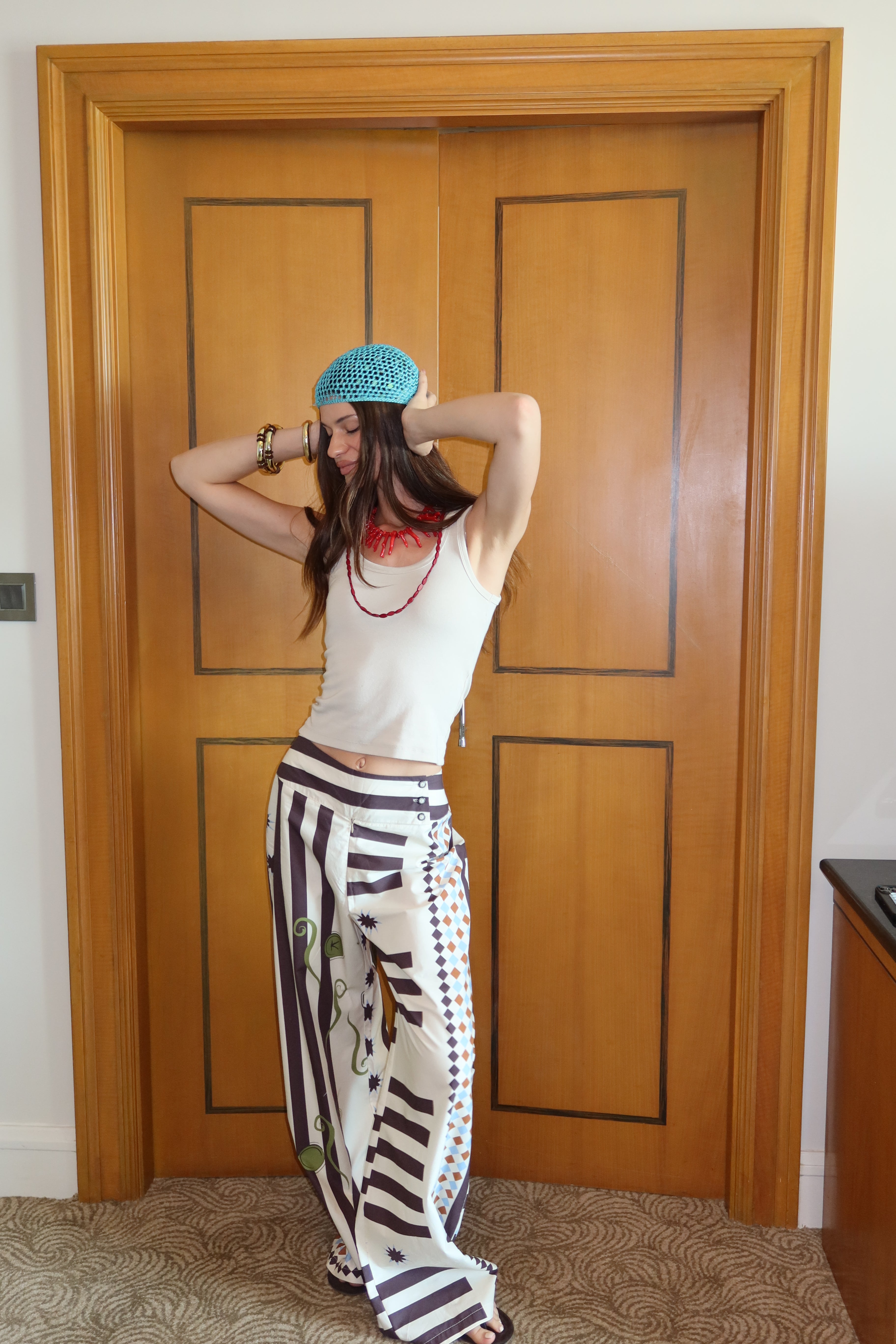 K Print Pants