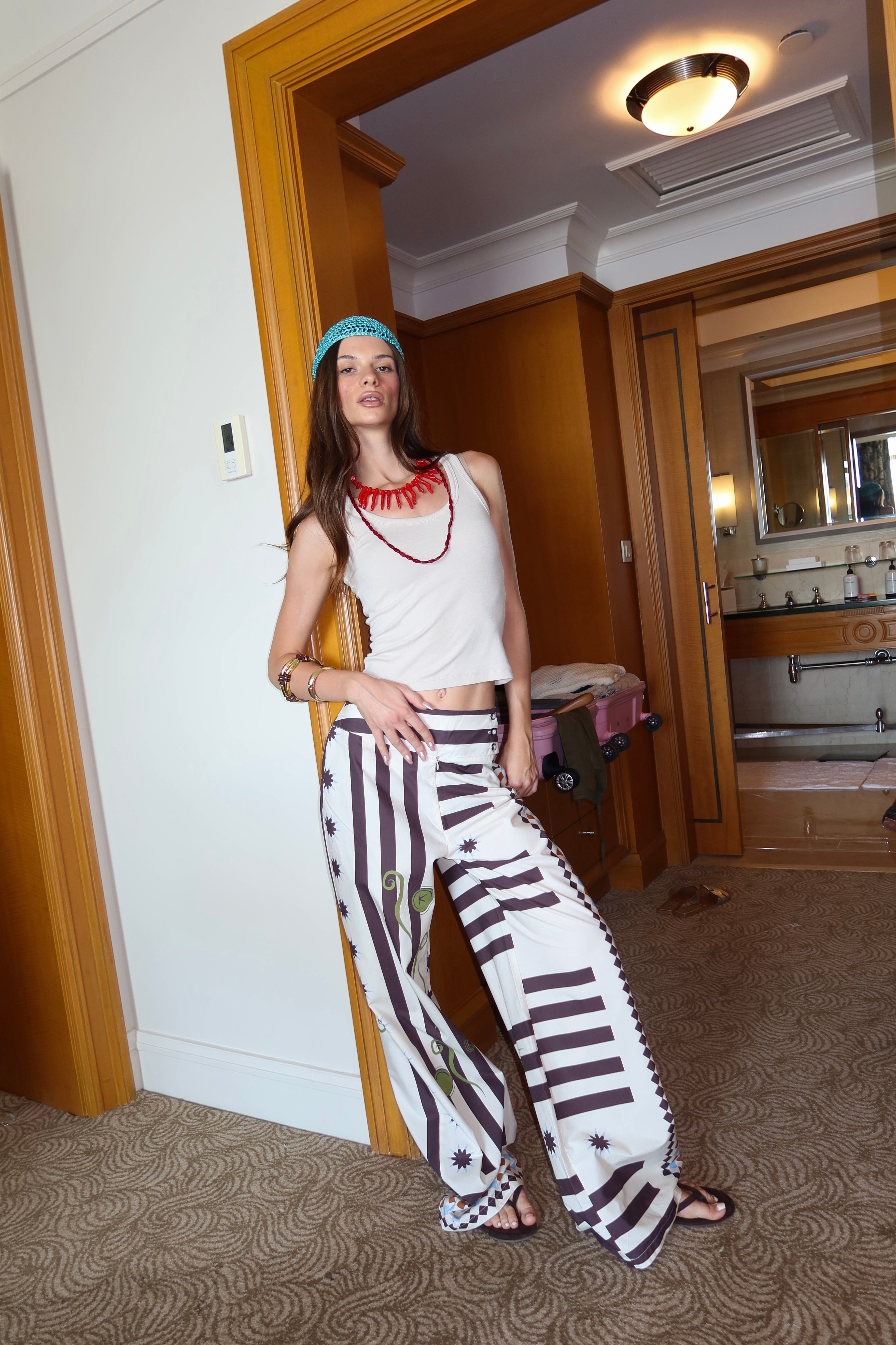 K Print Pants