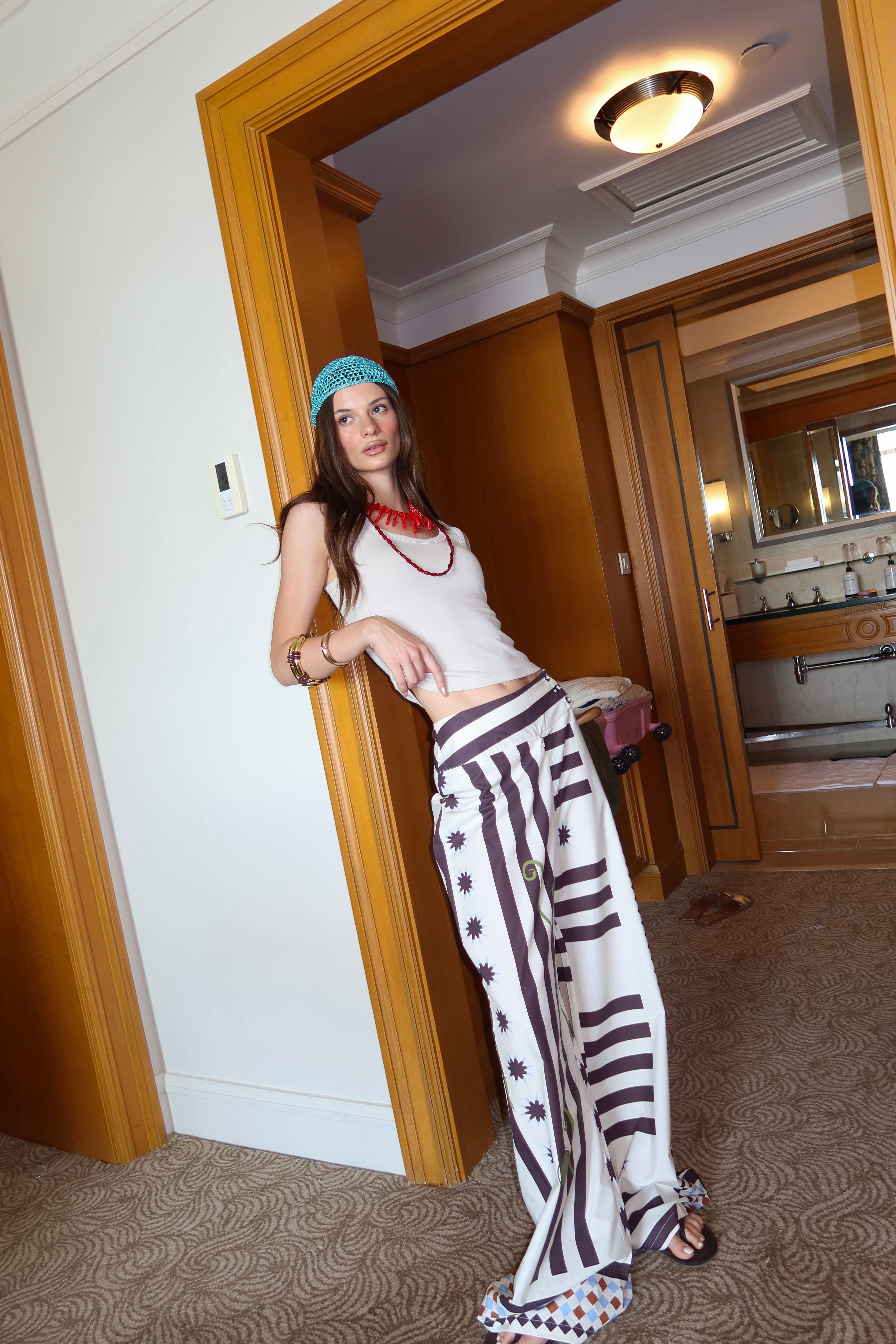 K Print Pants