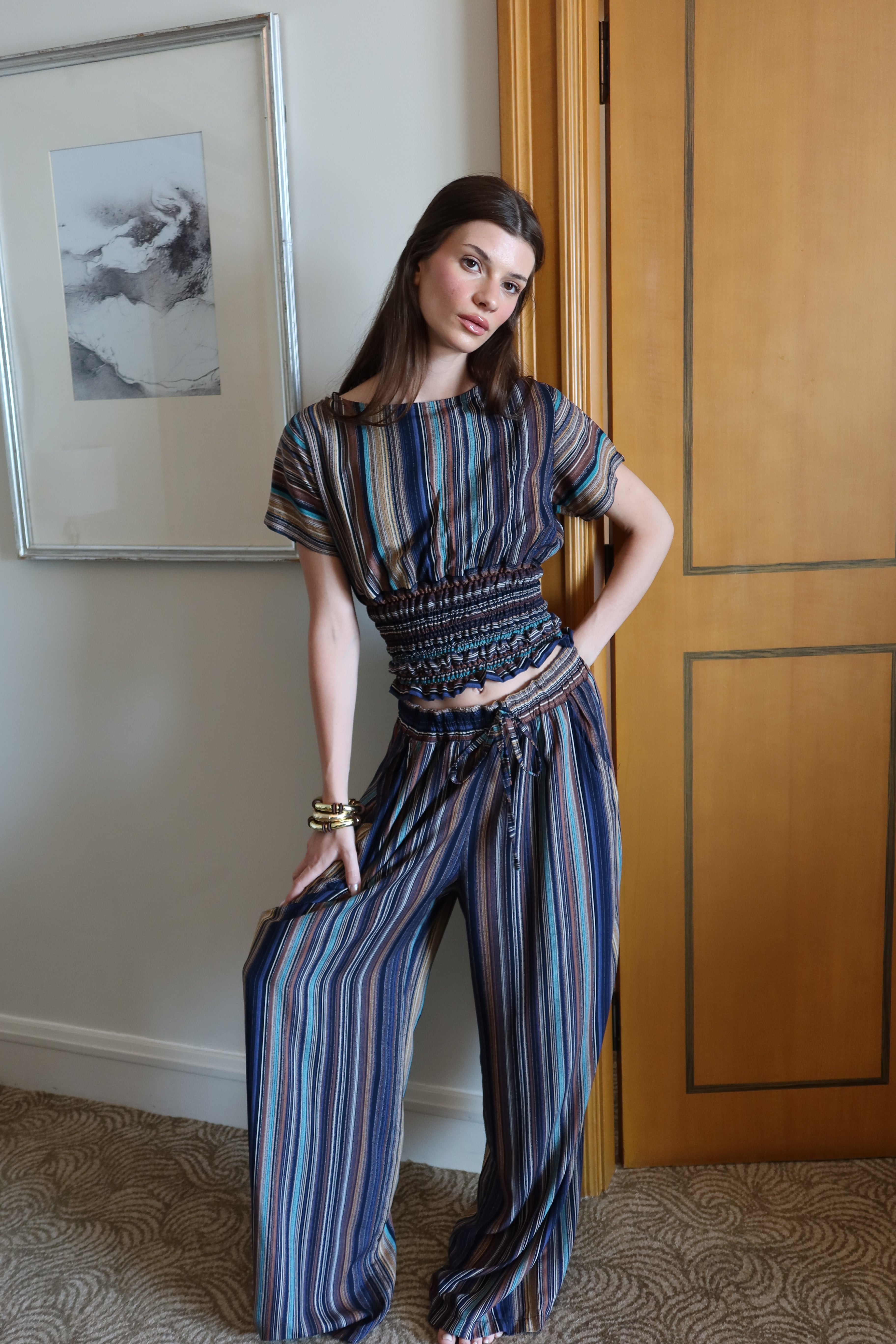 On The Go Striped Pants