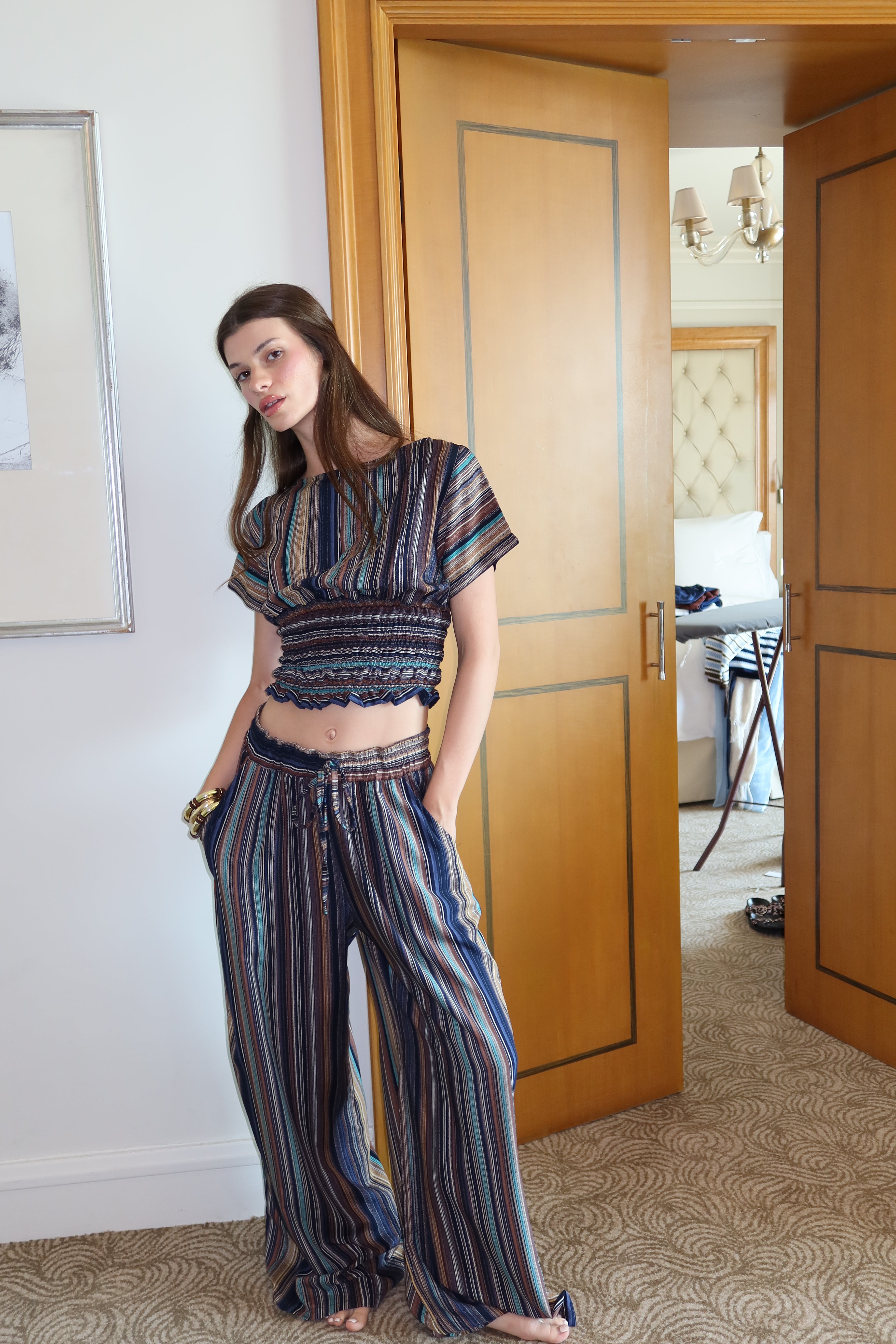 On The Go Striped Pants